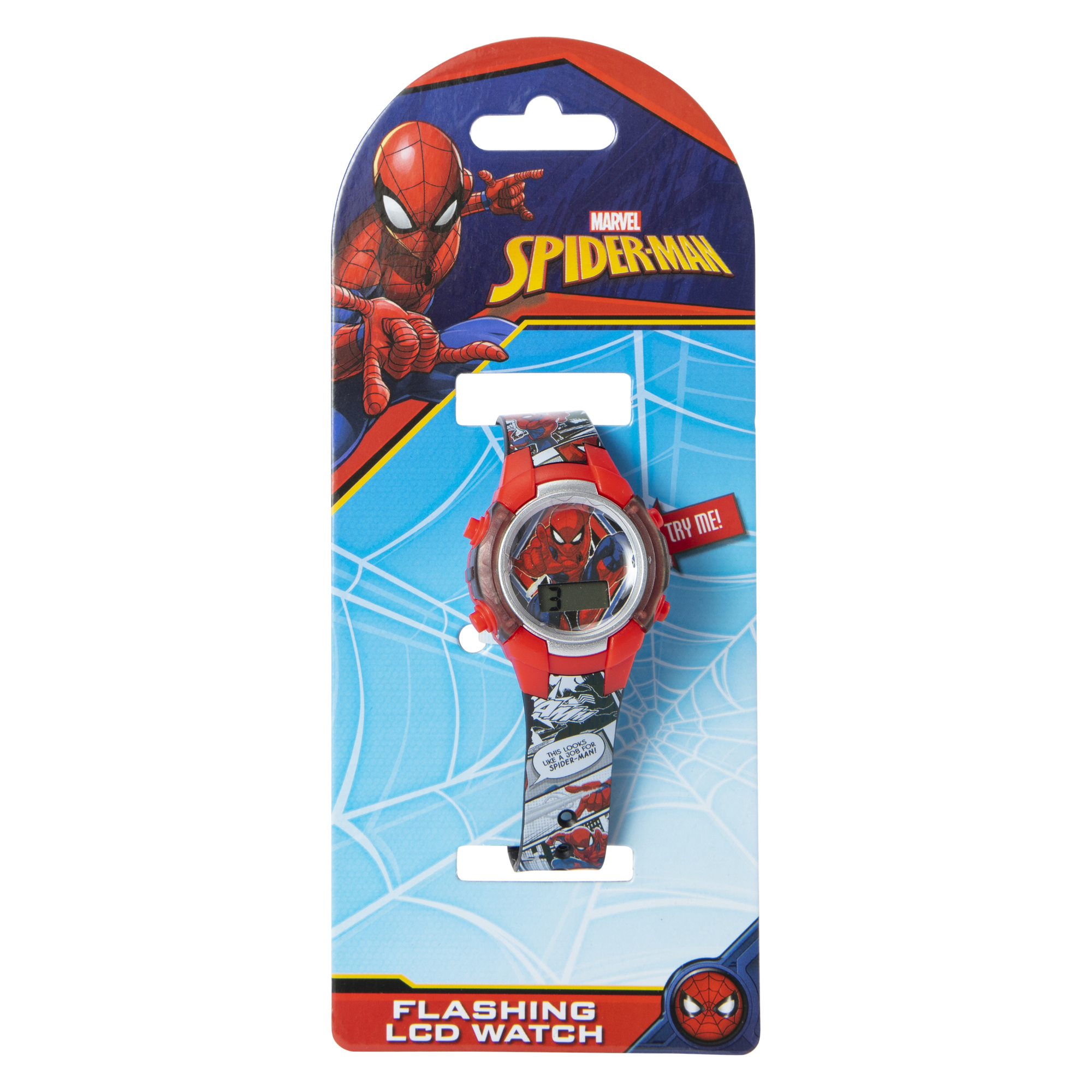 Spider-Man Flashing Lcd Watch