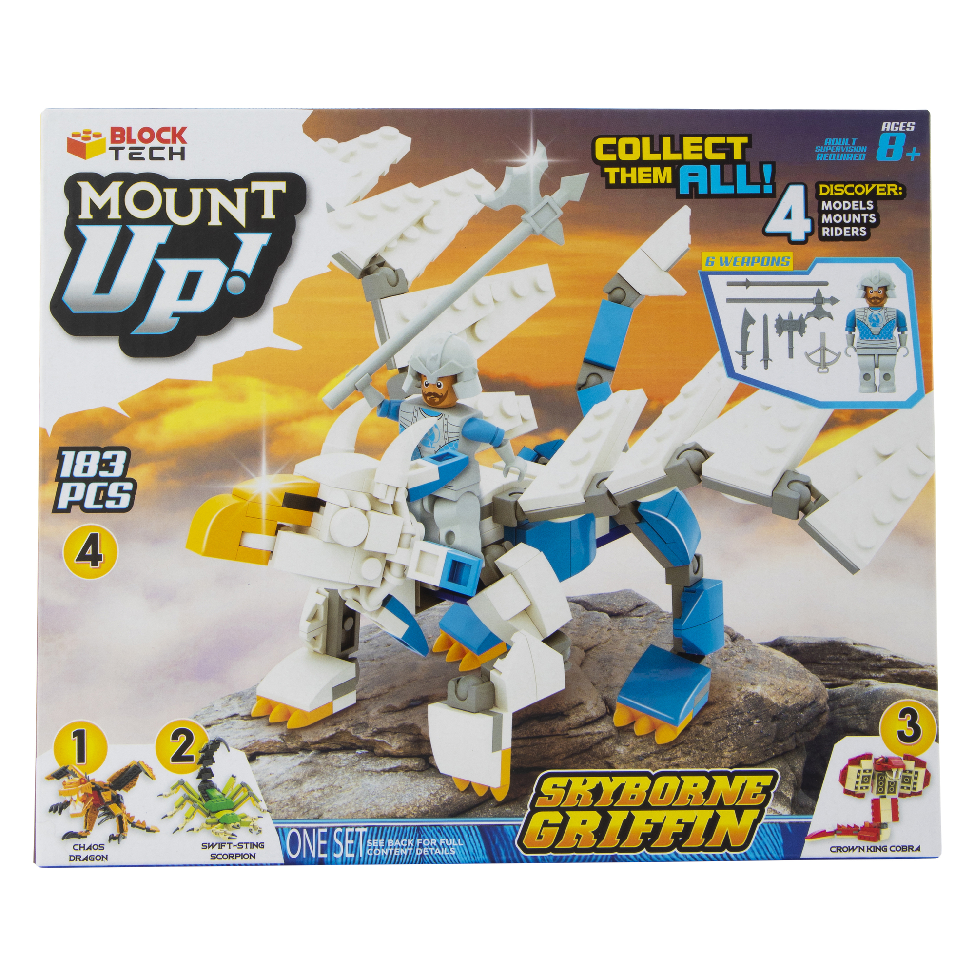block tech® mount up! build kit with minifigure | Five Below