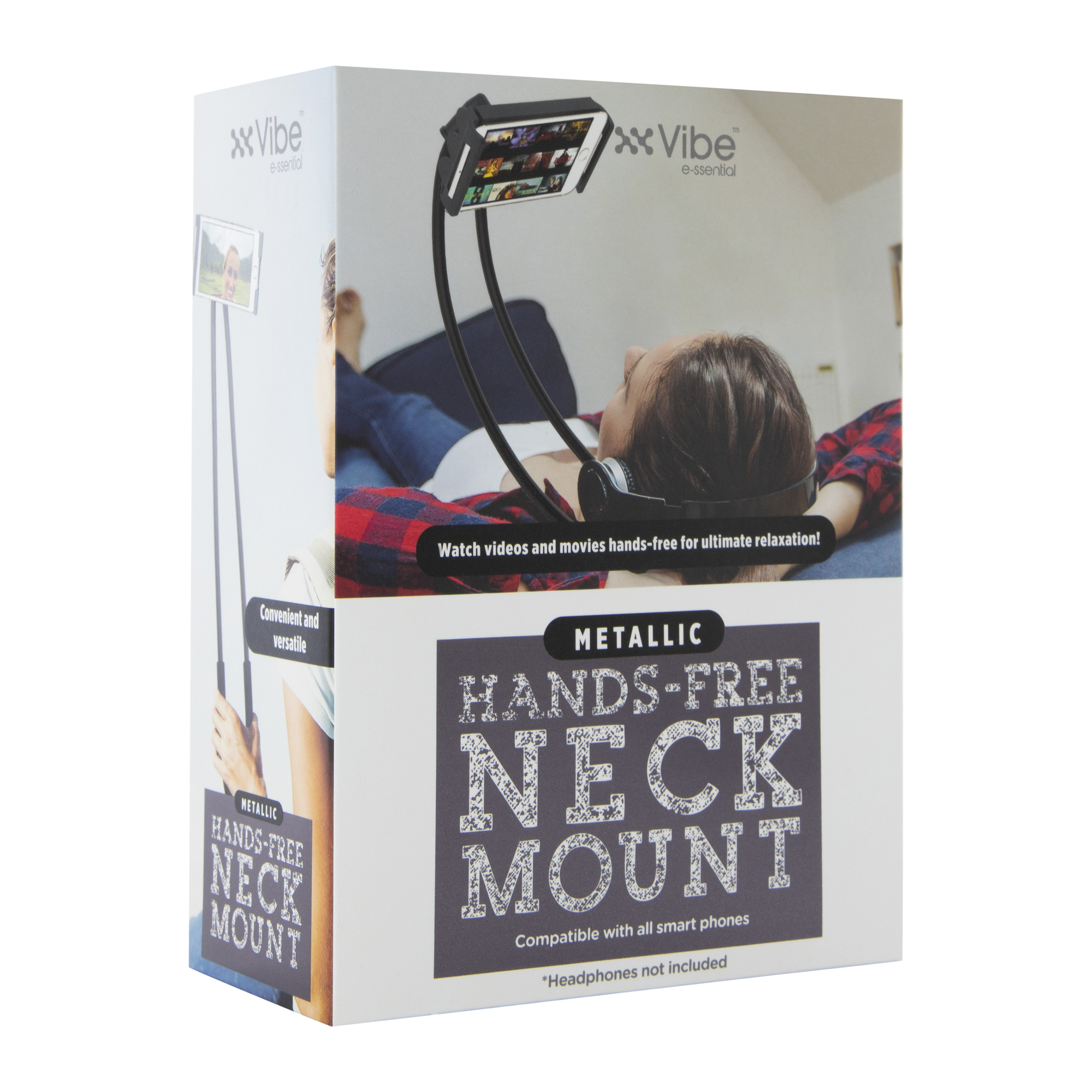 Metallic Hands-Free Neck Mount For Smart Phones