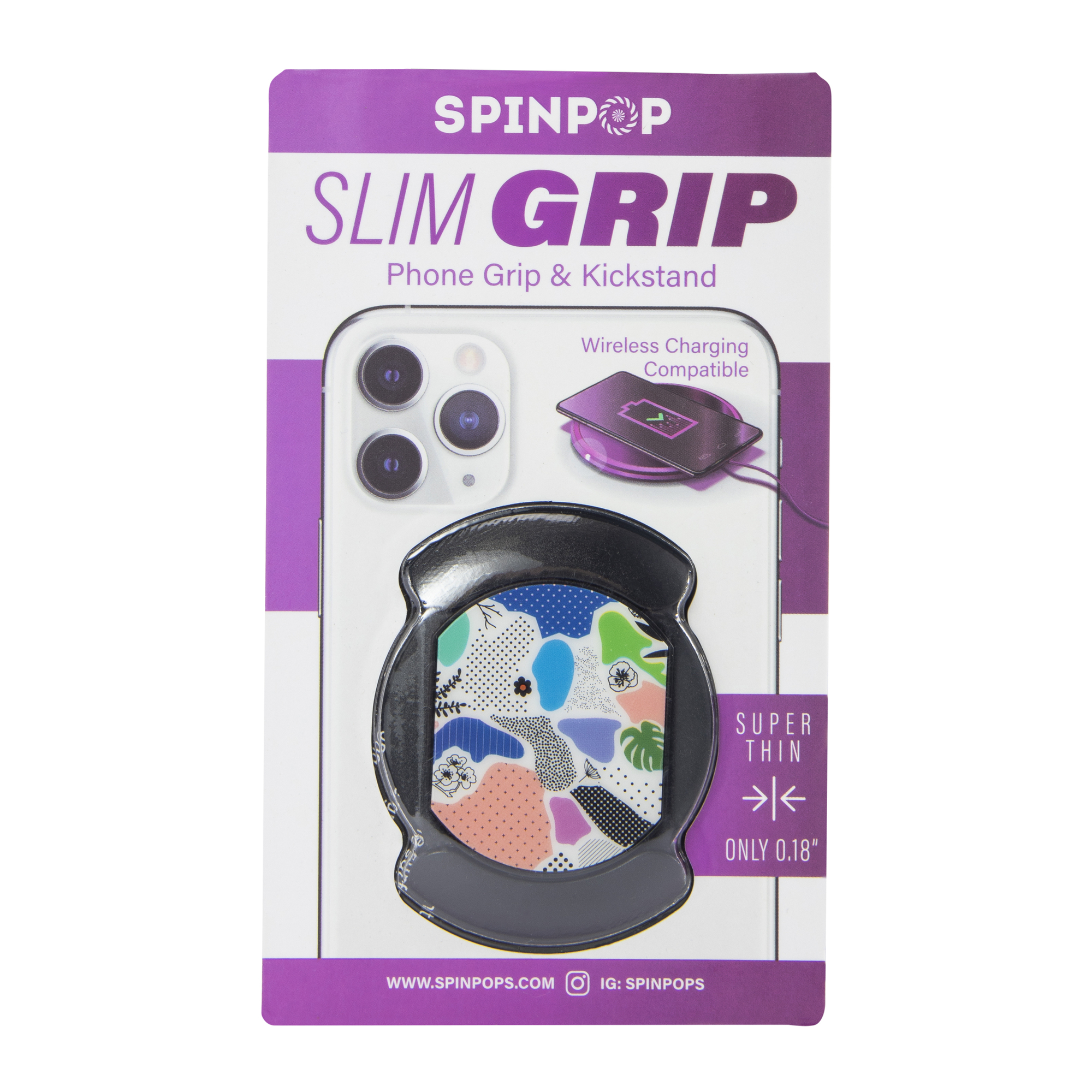 Spinpop Slim Grip Phone & Kickstand