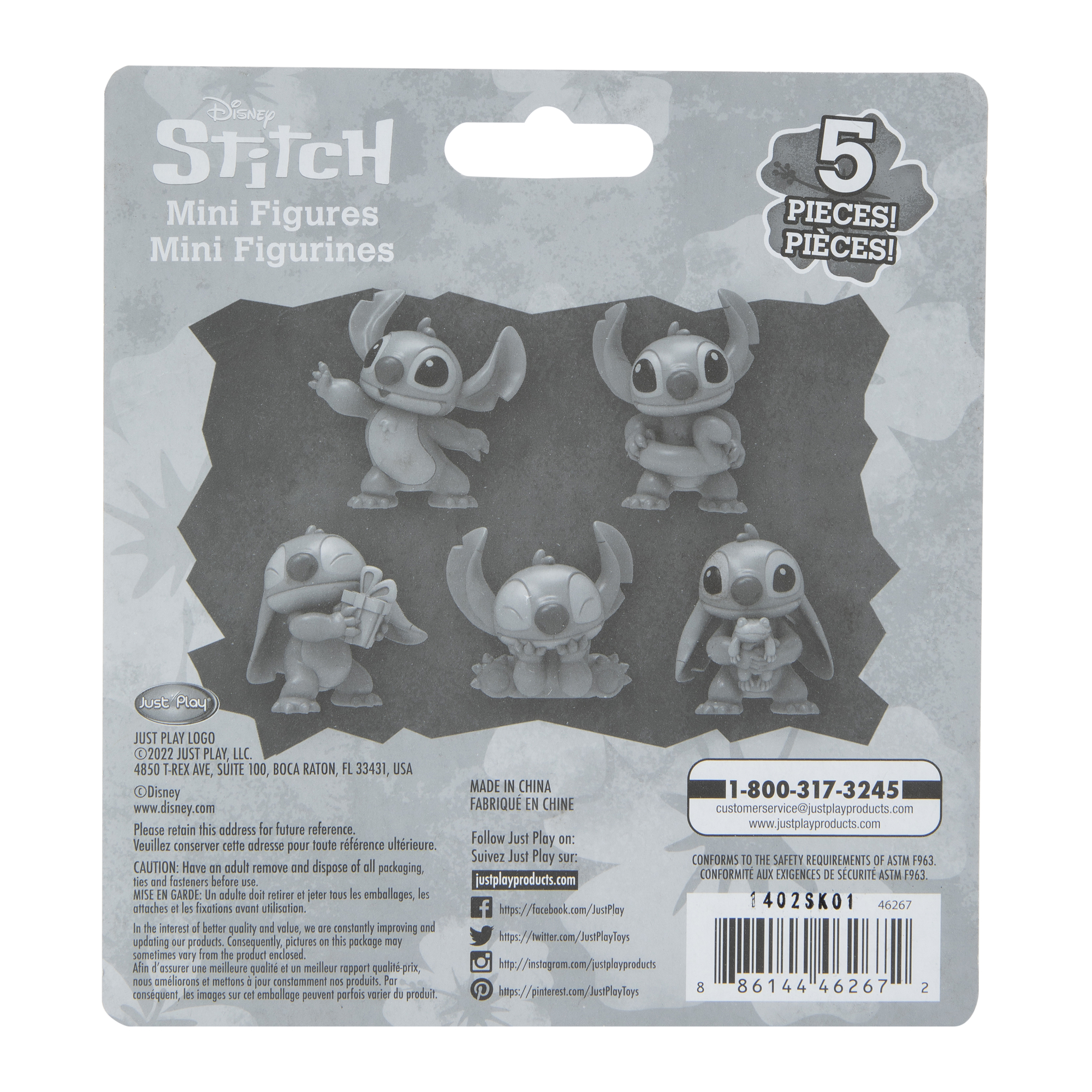 Disney Stitch Mini Figures 5-Piece Set