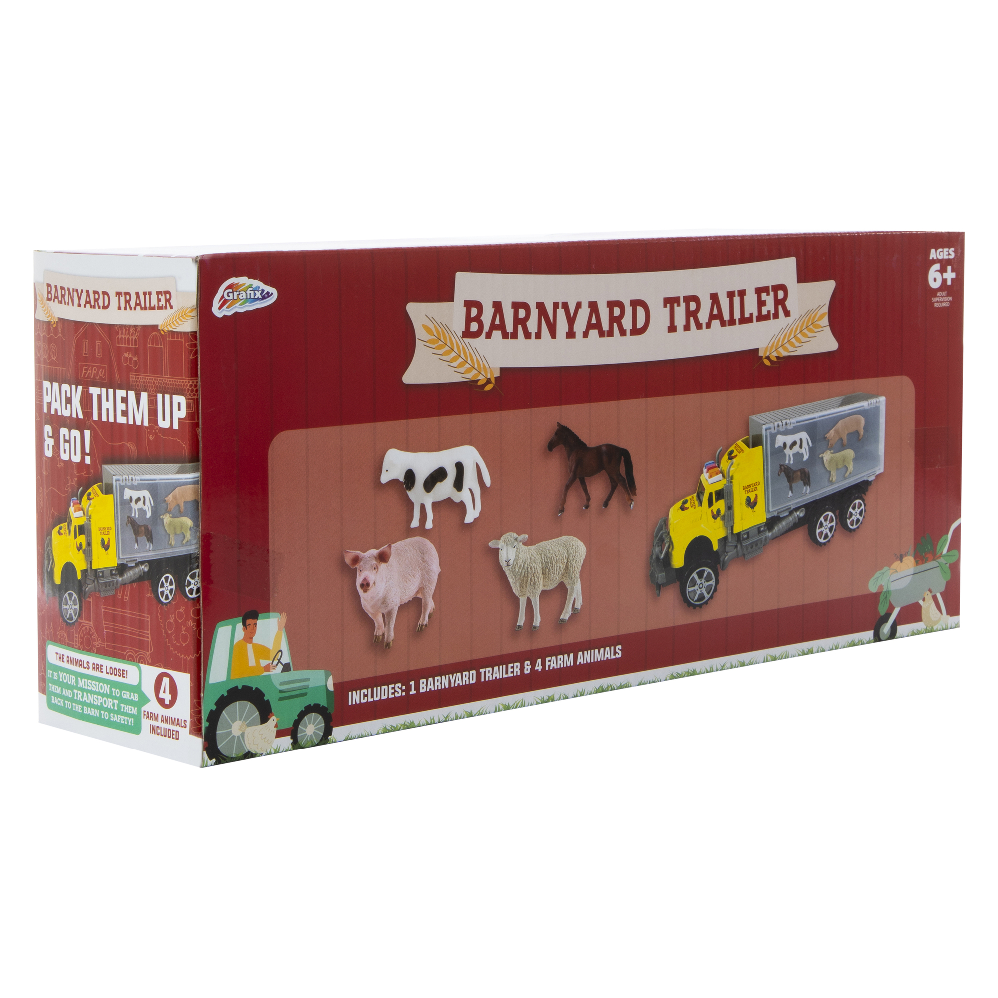 Animals & Transport Truck Toy Set 5-Piece