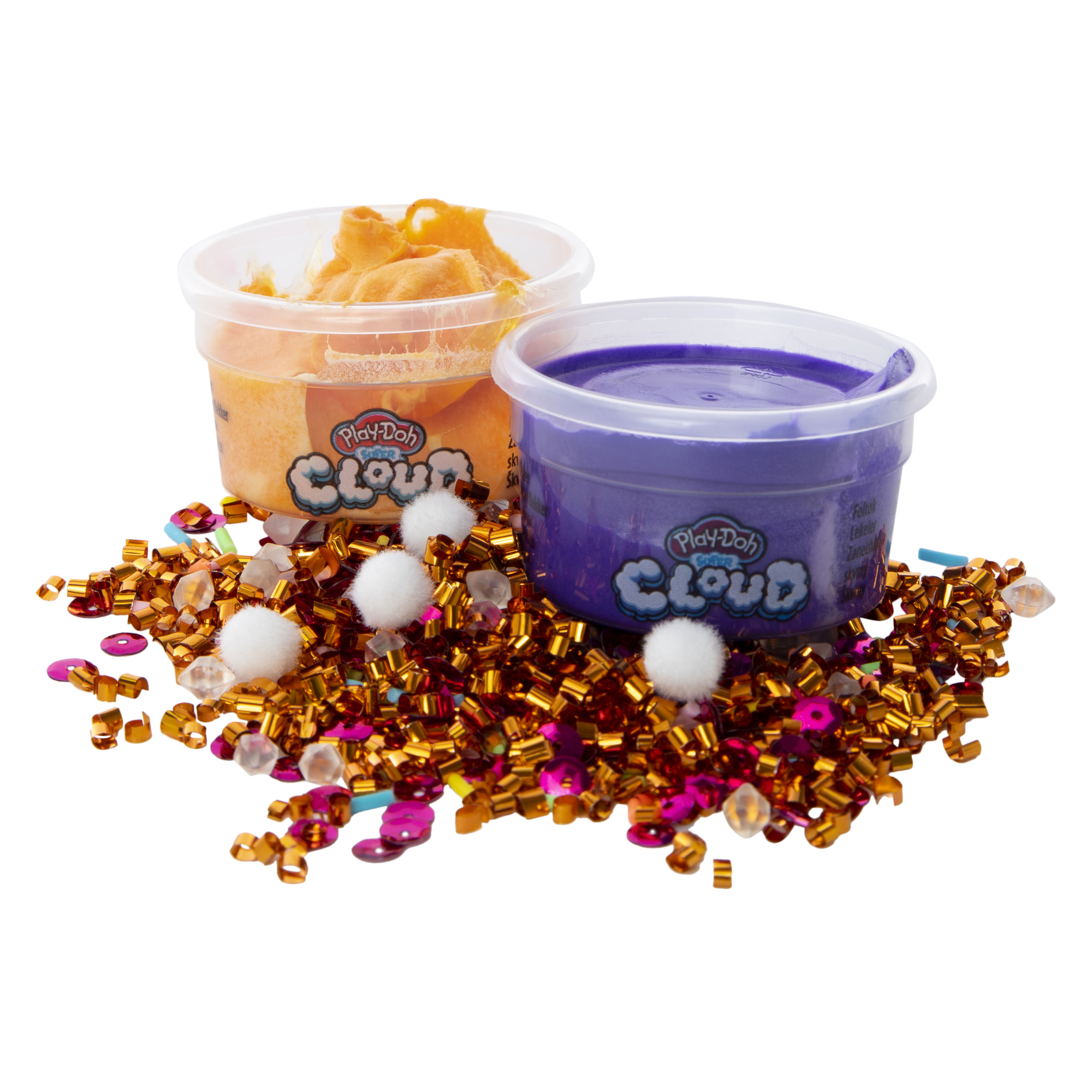 Play-Doh Slime Super Cloud Satisfying Mix, 2 Cans