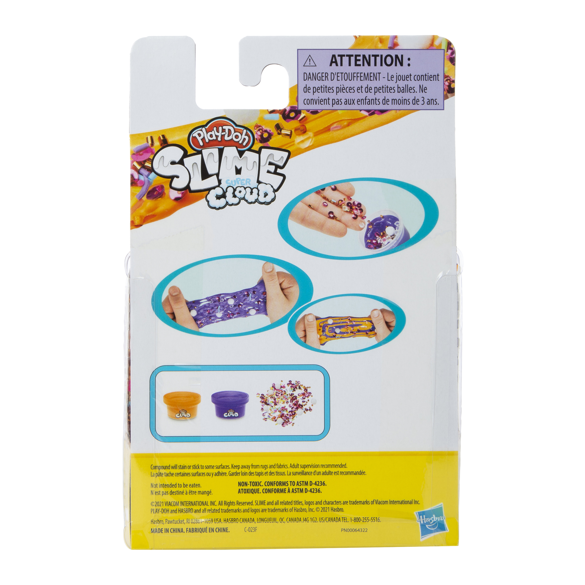 Play-Doh Slime Super Cloud Satisfying Mix, 2 Cans