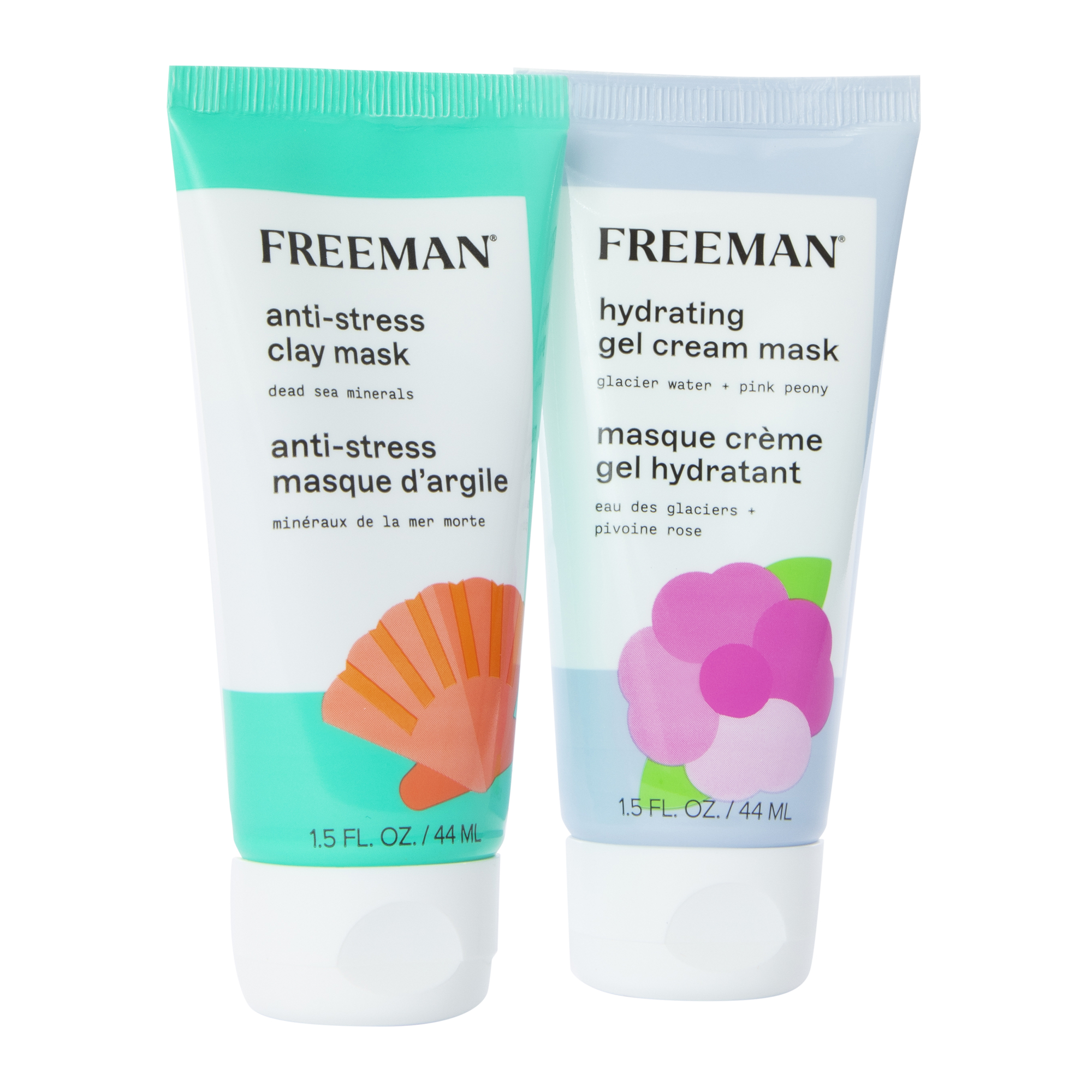 Freeman® Holiday Face Mask 2-Pack - Hydrating/Anti-Stress