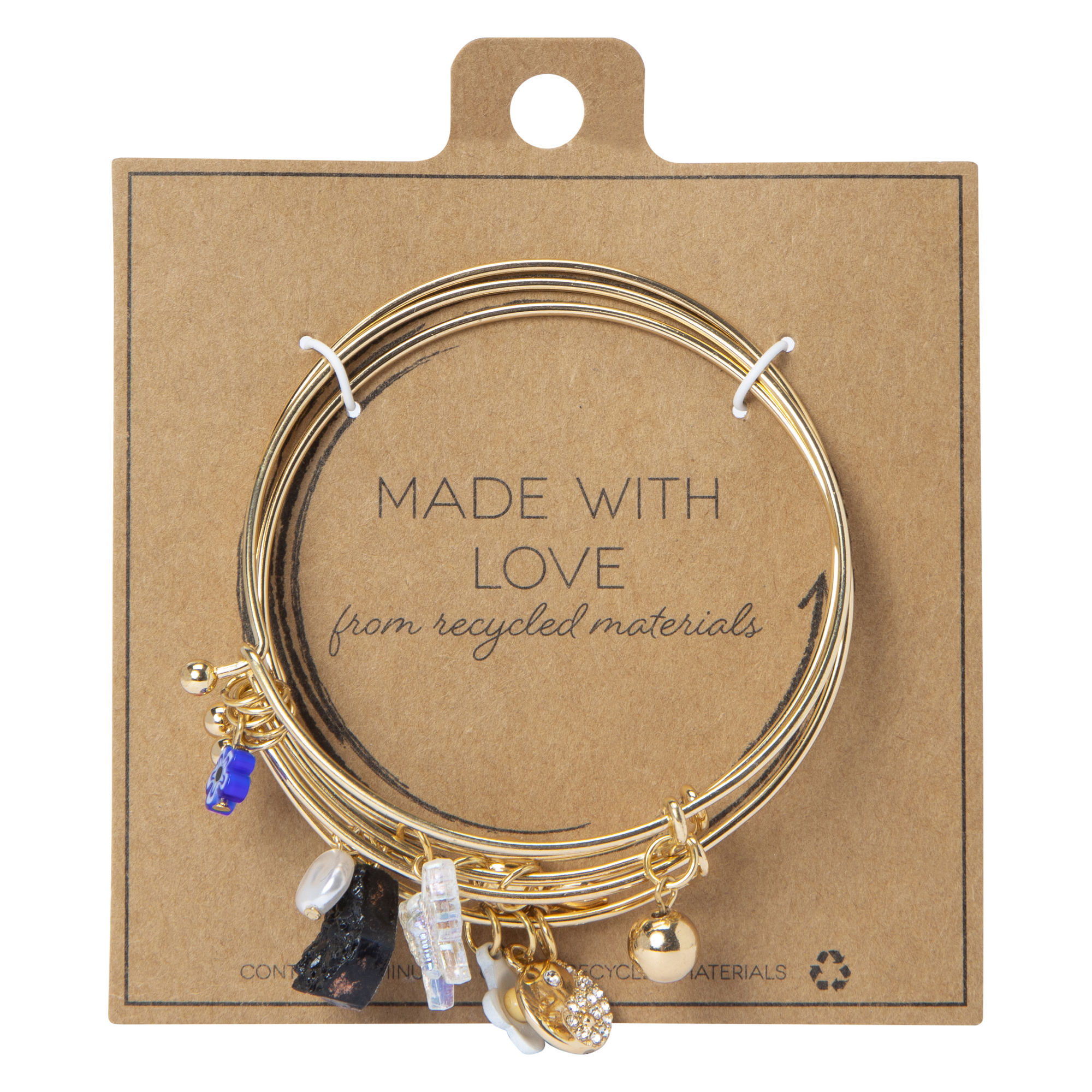 Made With Love Recycled Charm Bracelet