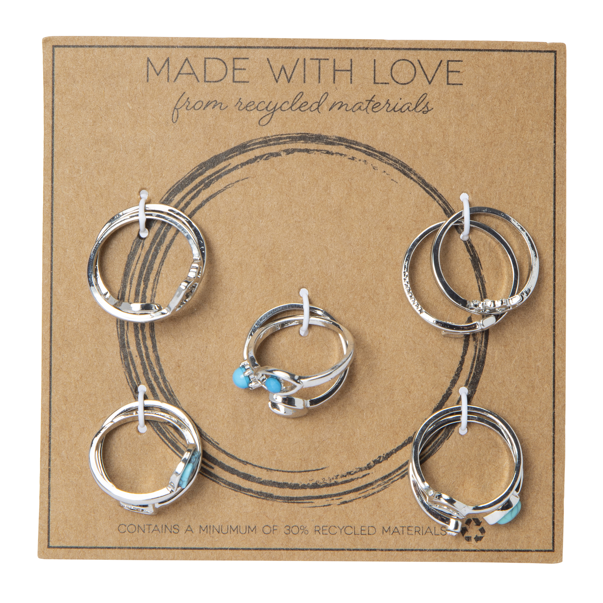 Made With Love Recycled Ring Set