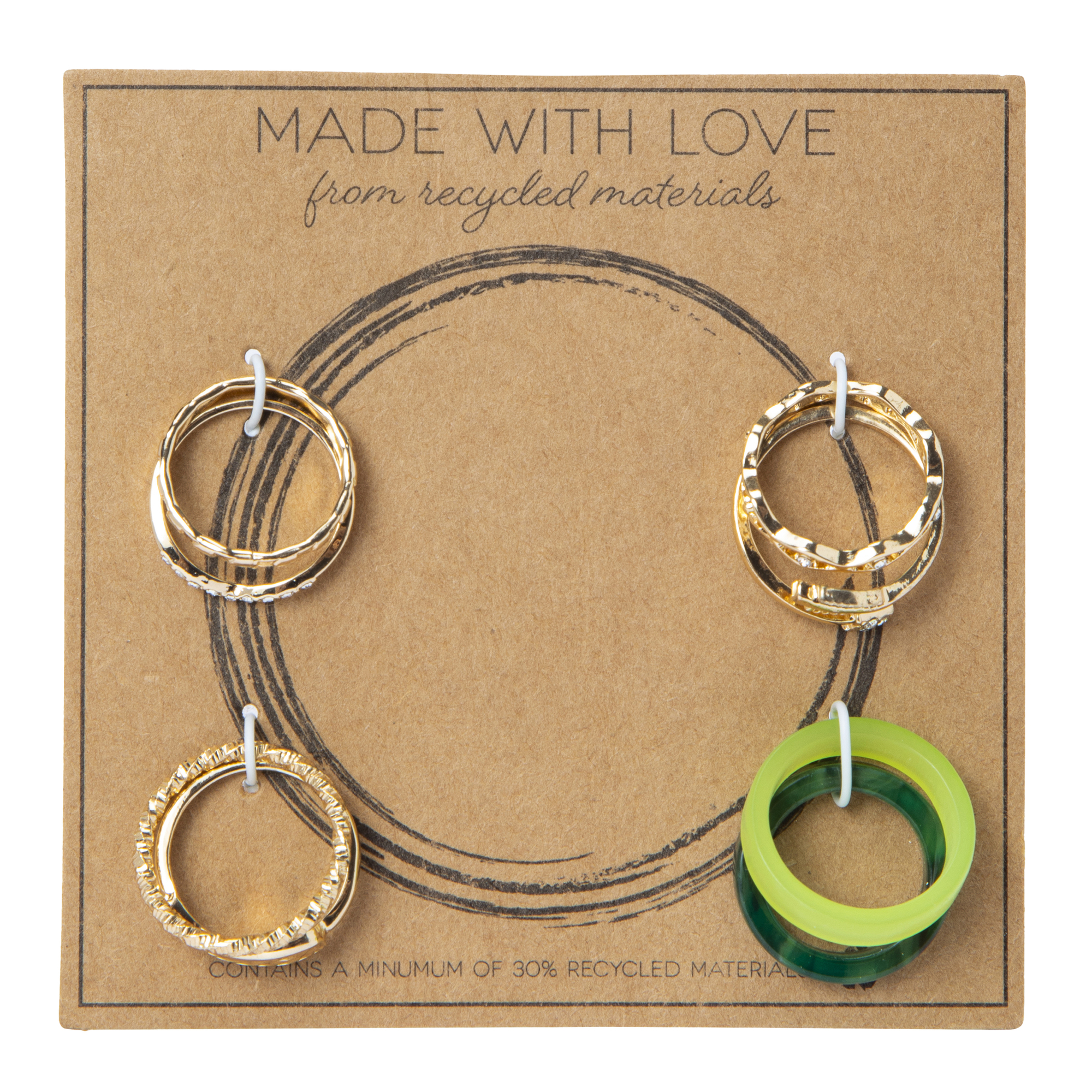 Made With Love Recycled Ring Set