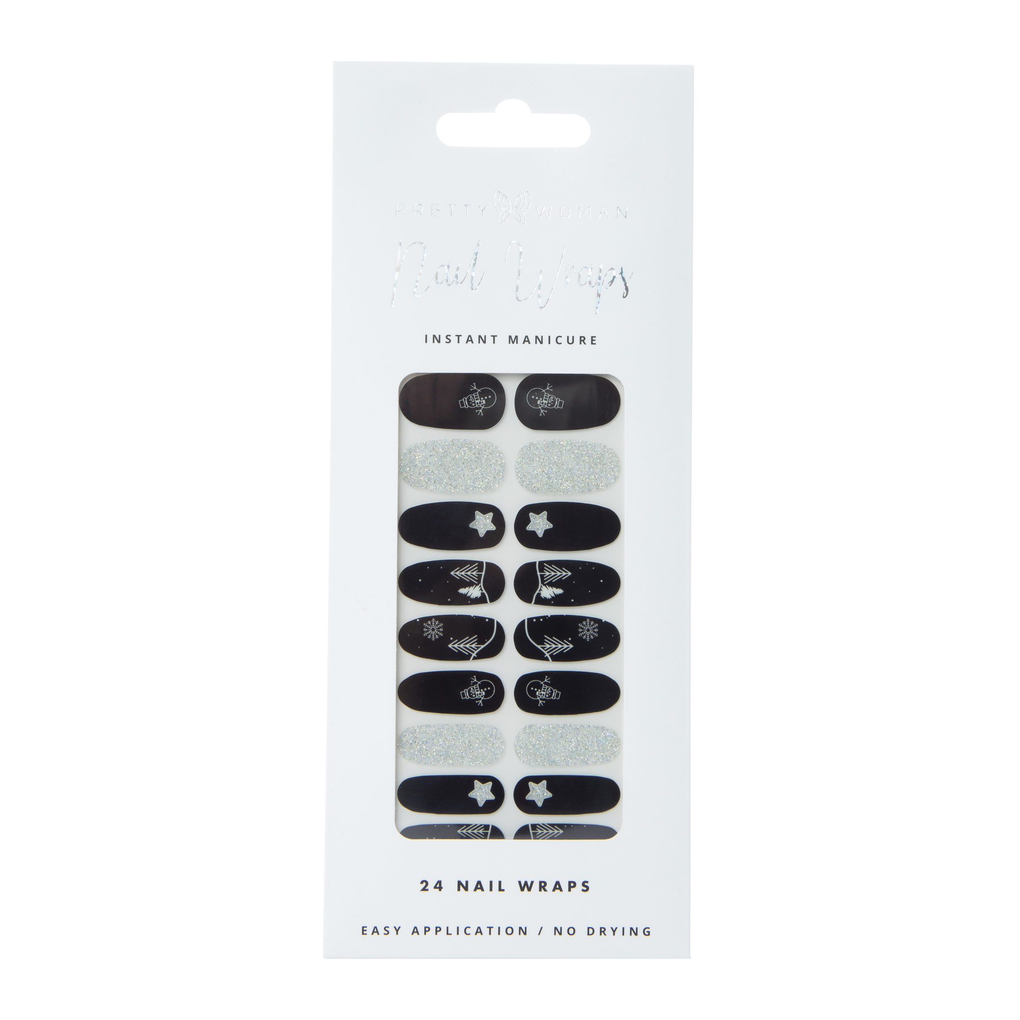 Pretty Woman Holiday Nail Wraps 24-Piece
