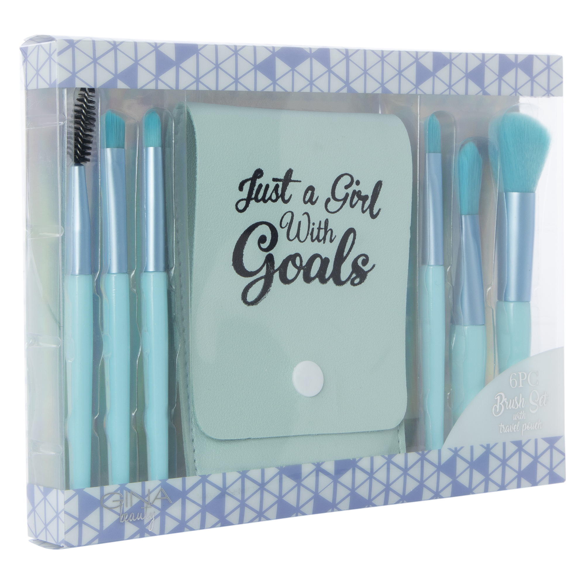 Makeup Brush Set & Travel Pouch 7-Piece