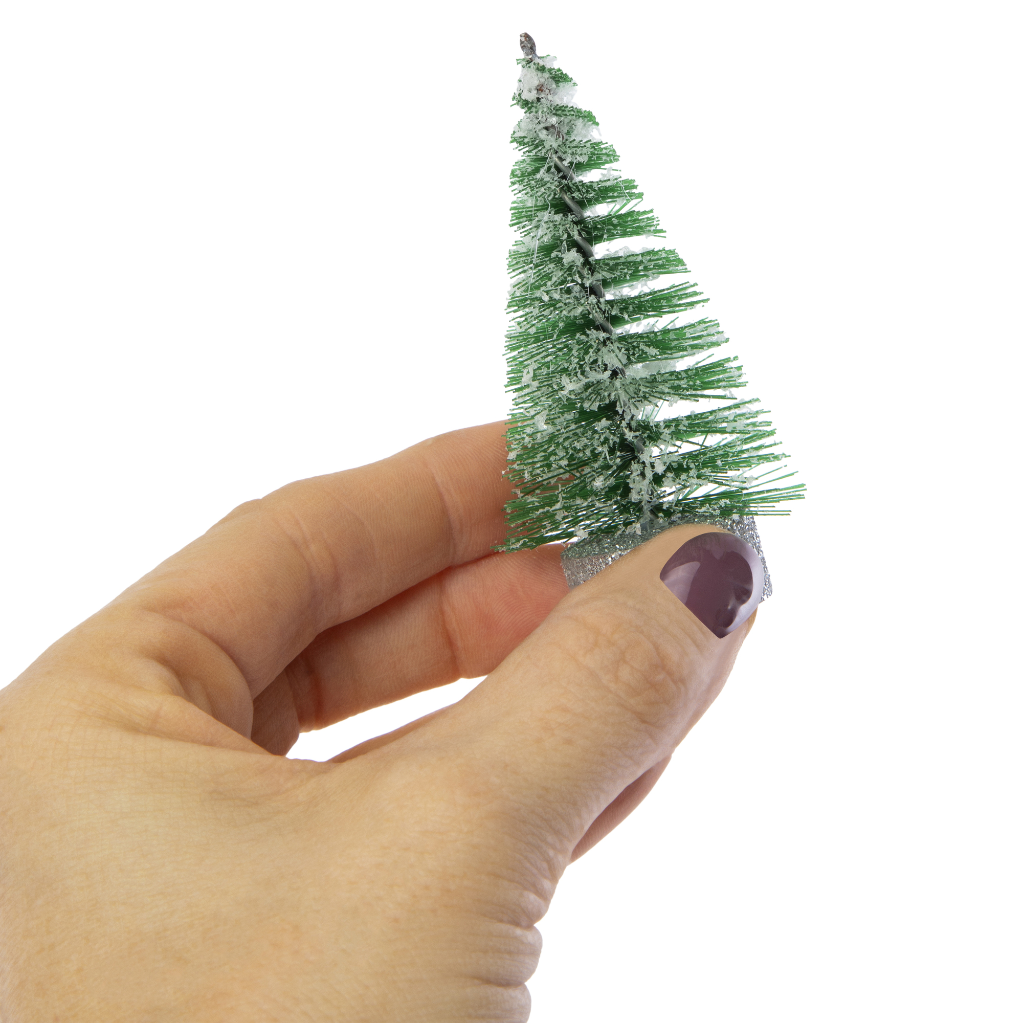 Mini Bottle Brush Trees 6-Count