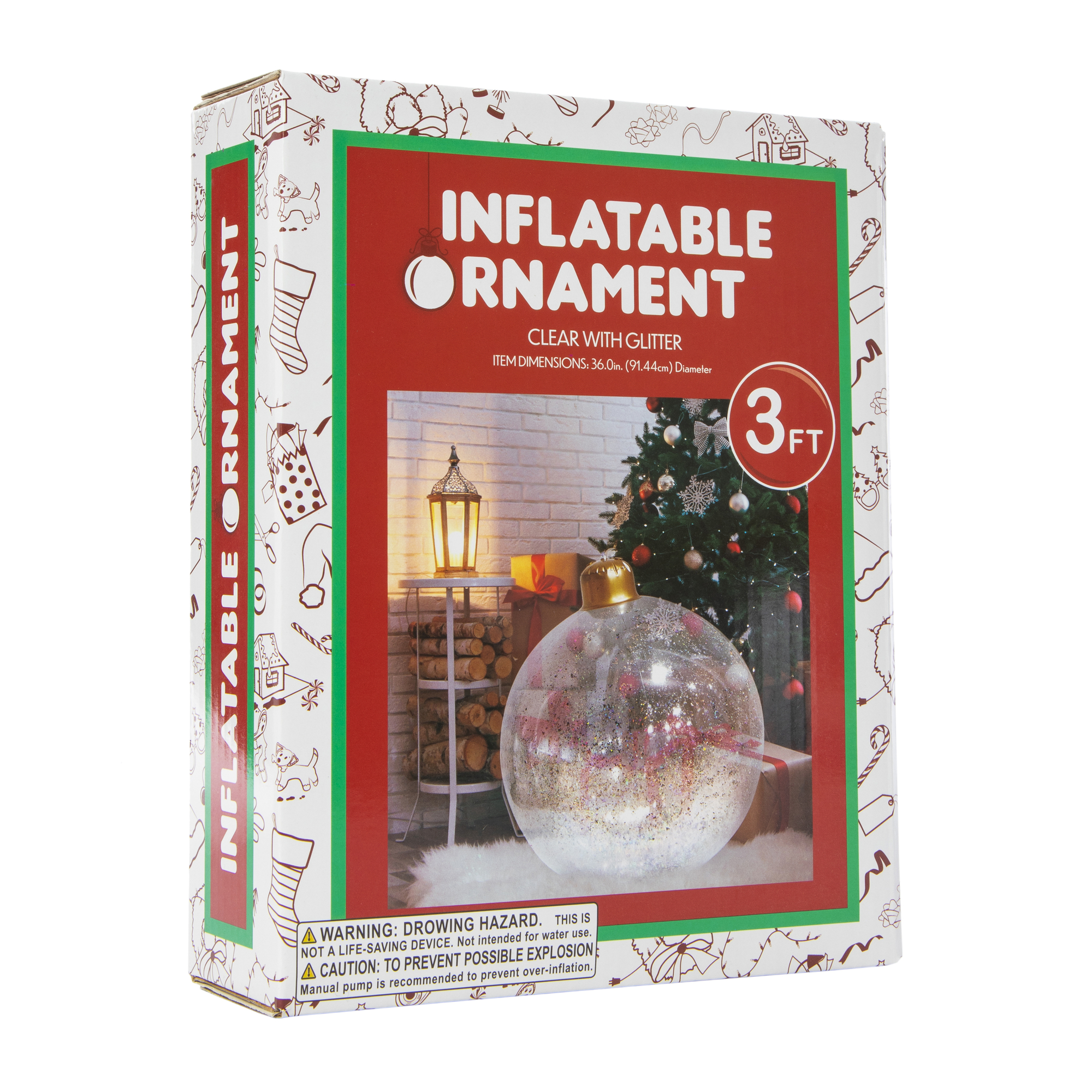 3ft inflatable Christmas Ornament