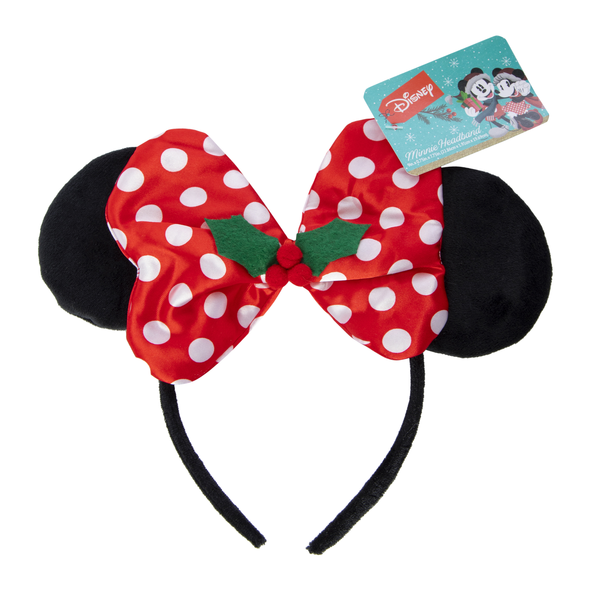 Disney Christmas Minnie Mouse Ears Headband