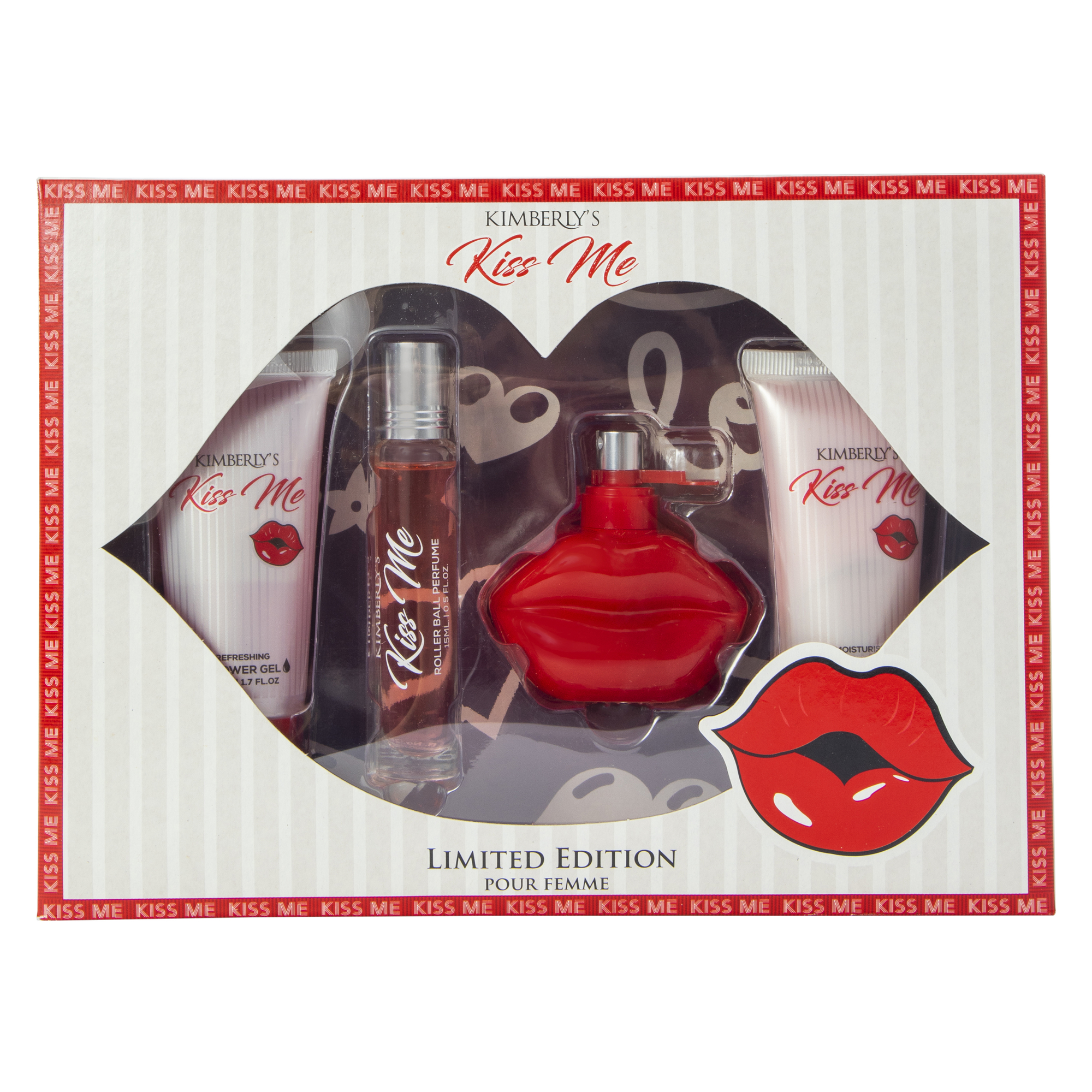 Kimberly Kiss Me Limited Edition Bath & Body Set 4-Piece