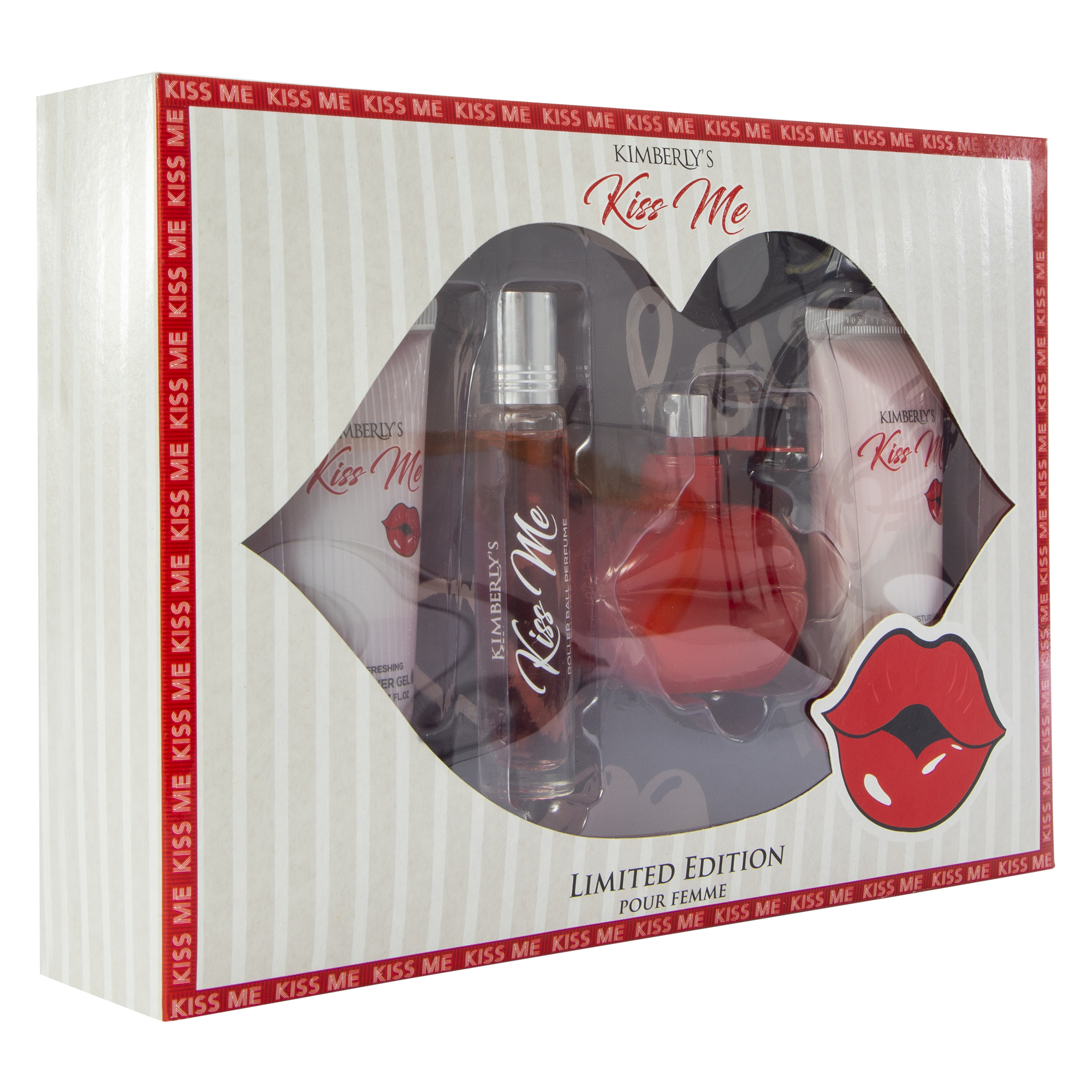 Kimberly Kiss Me Limited Edition Bath & Body Set 4-Piece