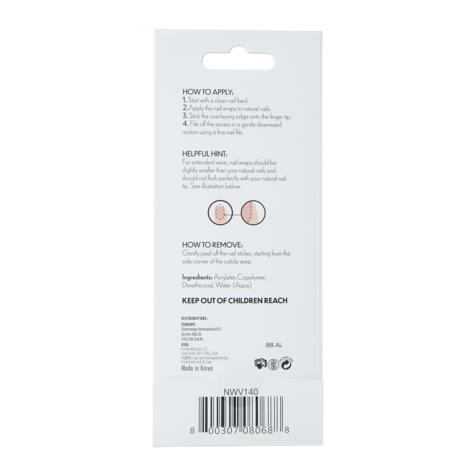 Pretty Woman Holiday Nail Wraps 24-Piece - Burgundy Stars