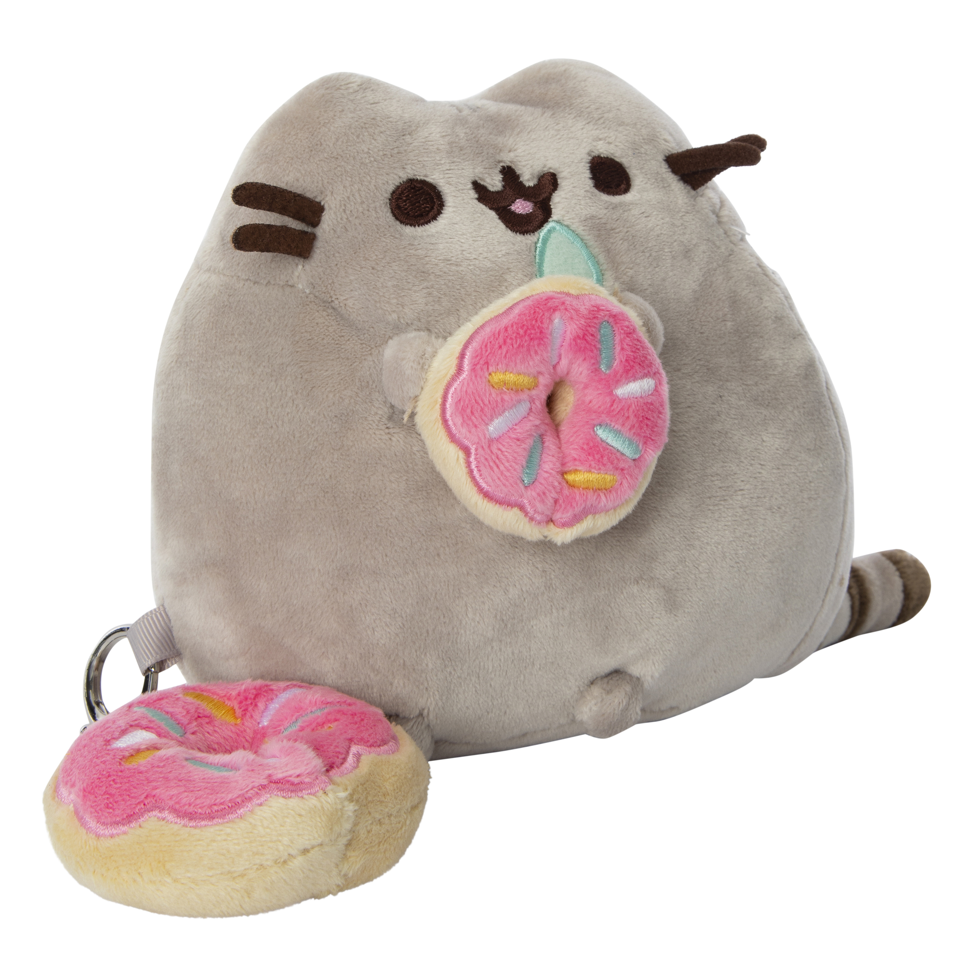 Pusheen® With Donut & Donut Clip Plush 6in