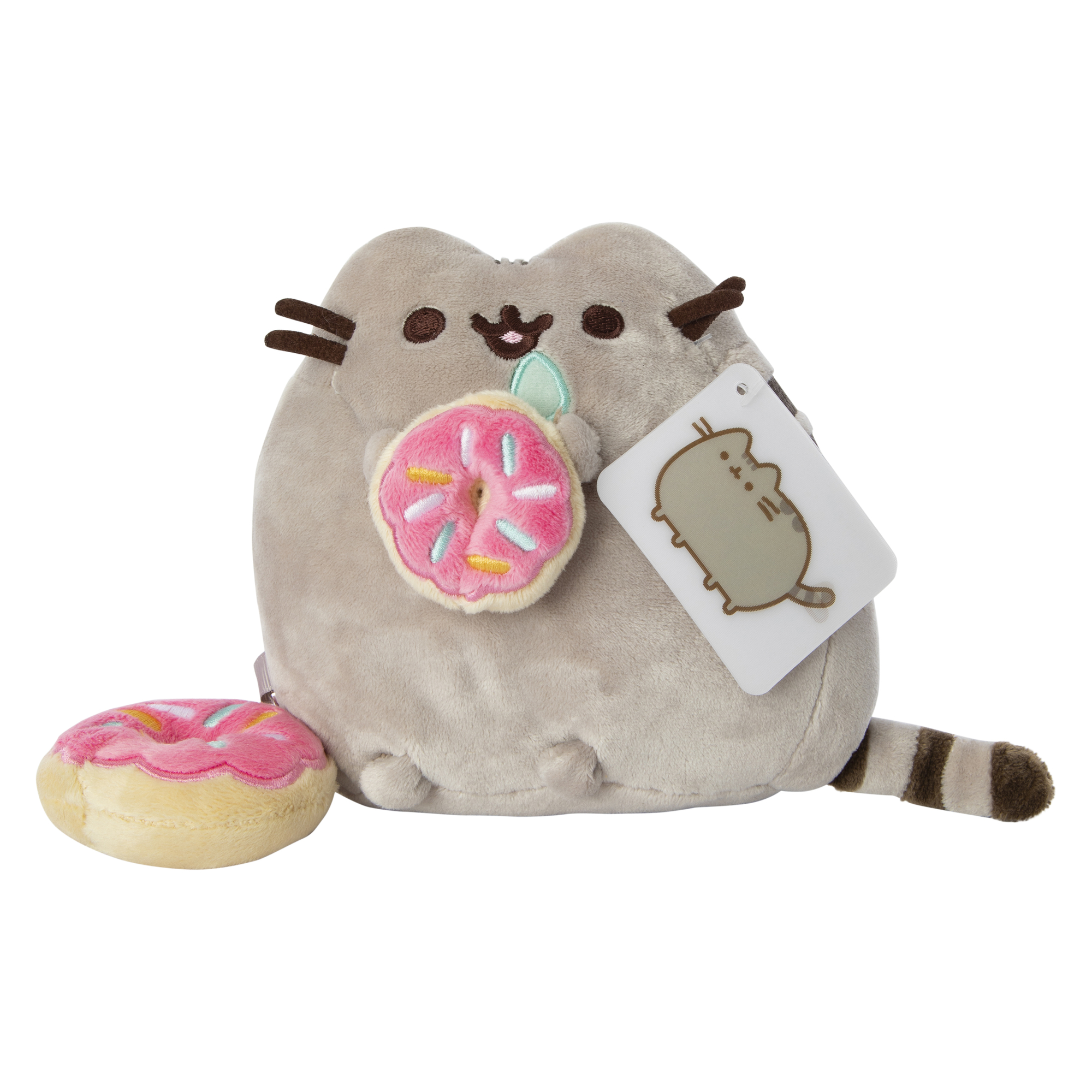 Pusheen® With Donut & Donut Clip Plush 6in