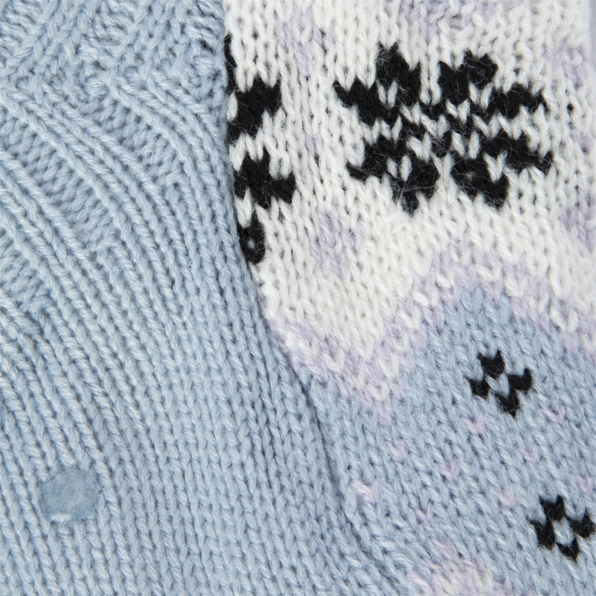 Ladies Knit Sherpa Ankle Slipper Socks