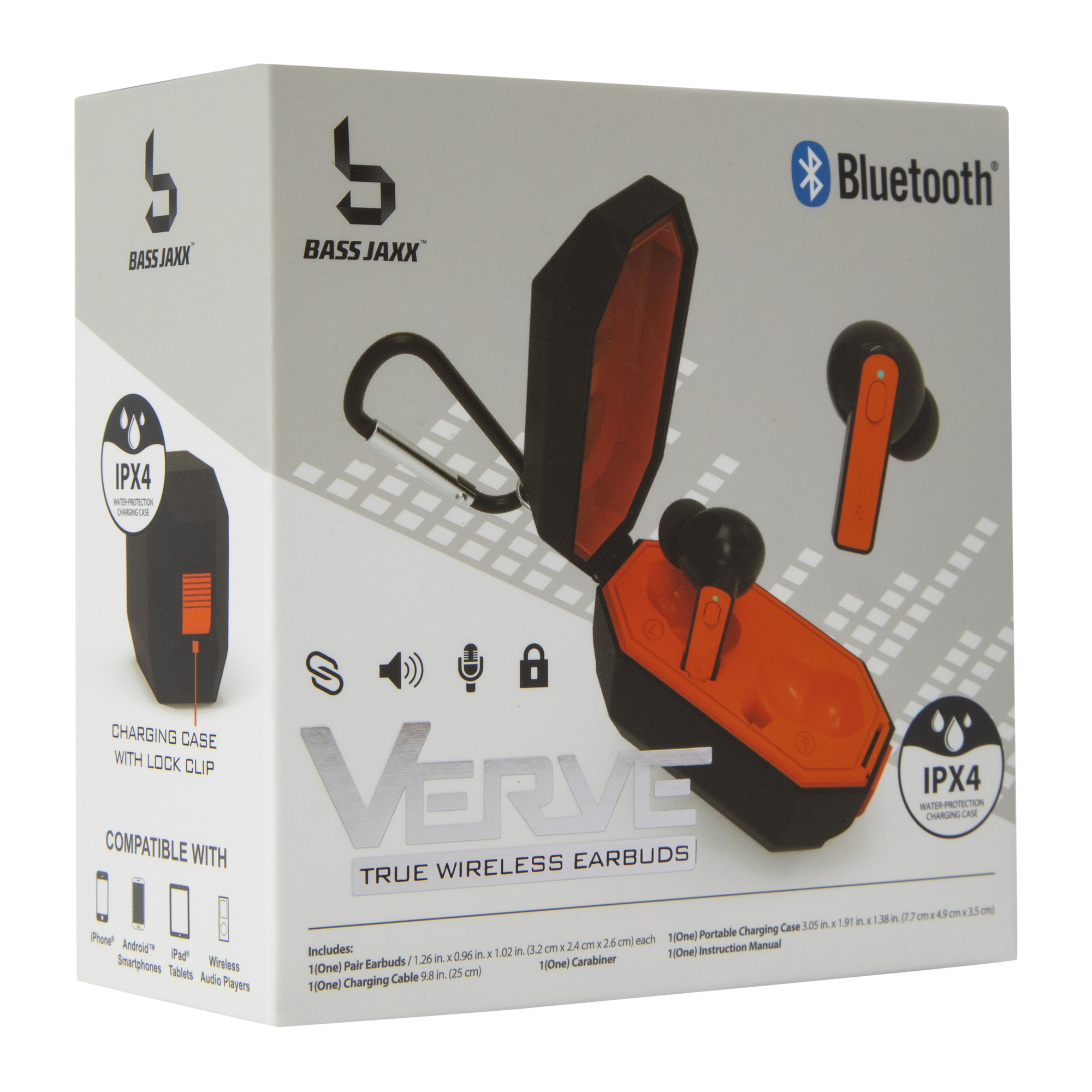 Verve True Wireless Earbuds With Mic & Water-Resistant Case