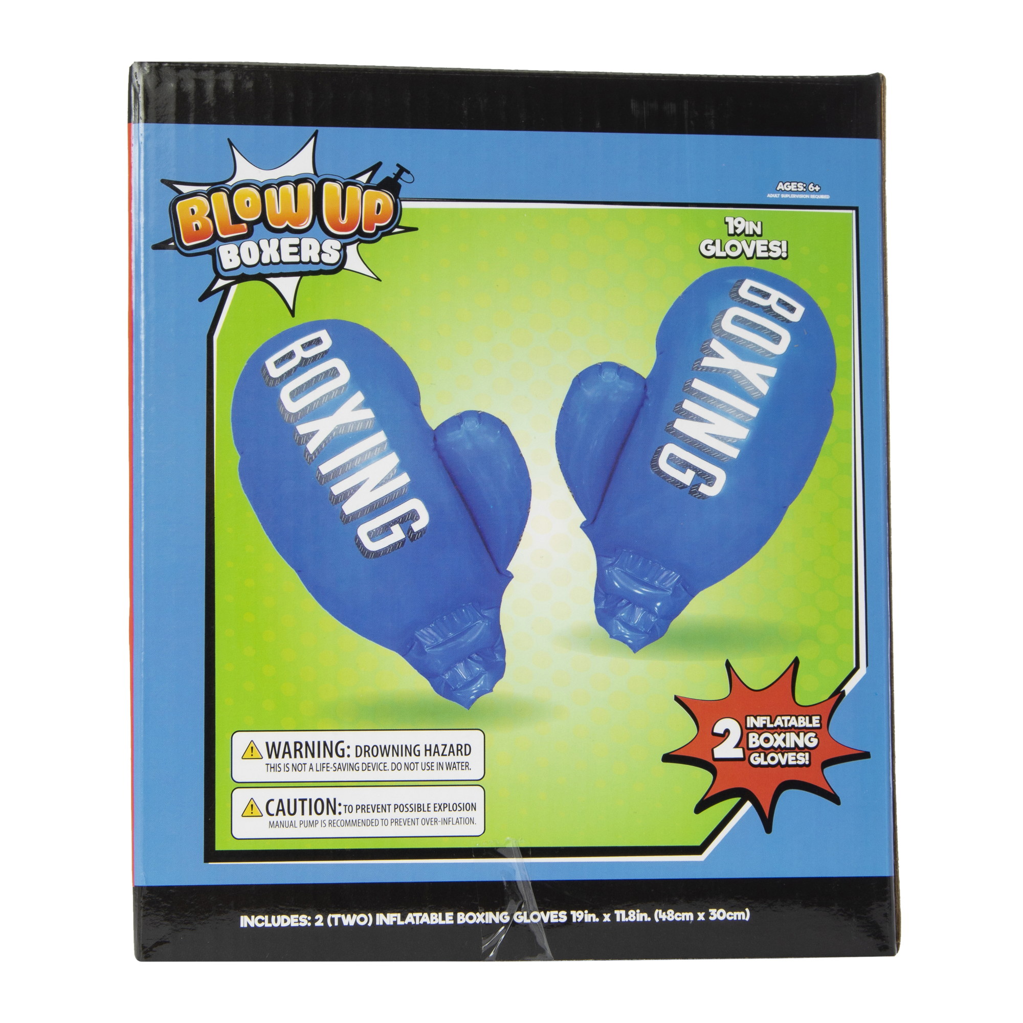Jumbo inflatable Boxing Gloves 19in, 1 Pair