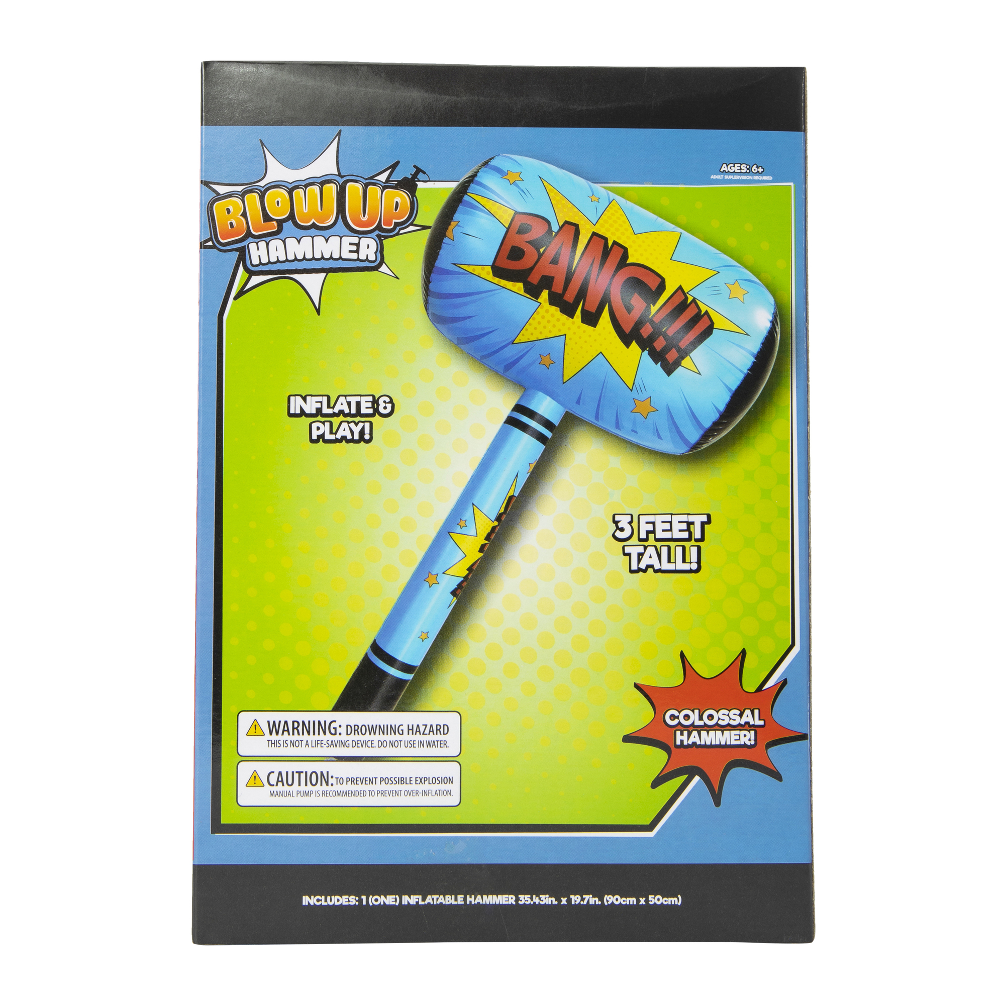 inflatable Comic Book Hammer 35in x 20in