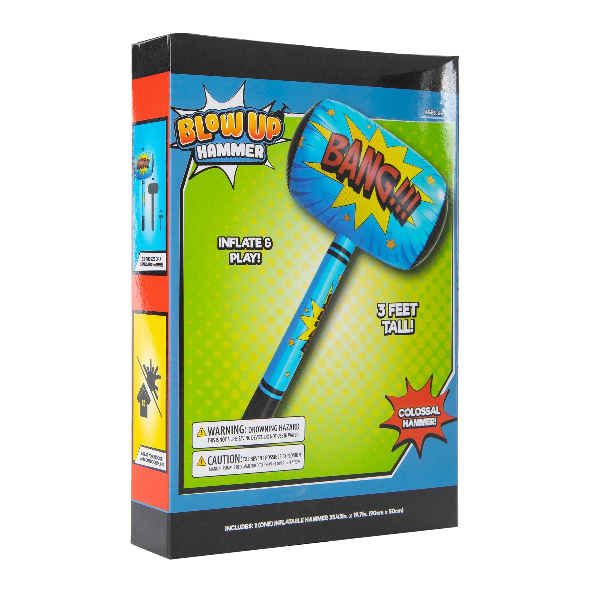 inflatable Comic Book Hammer 35in x 20in