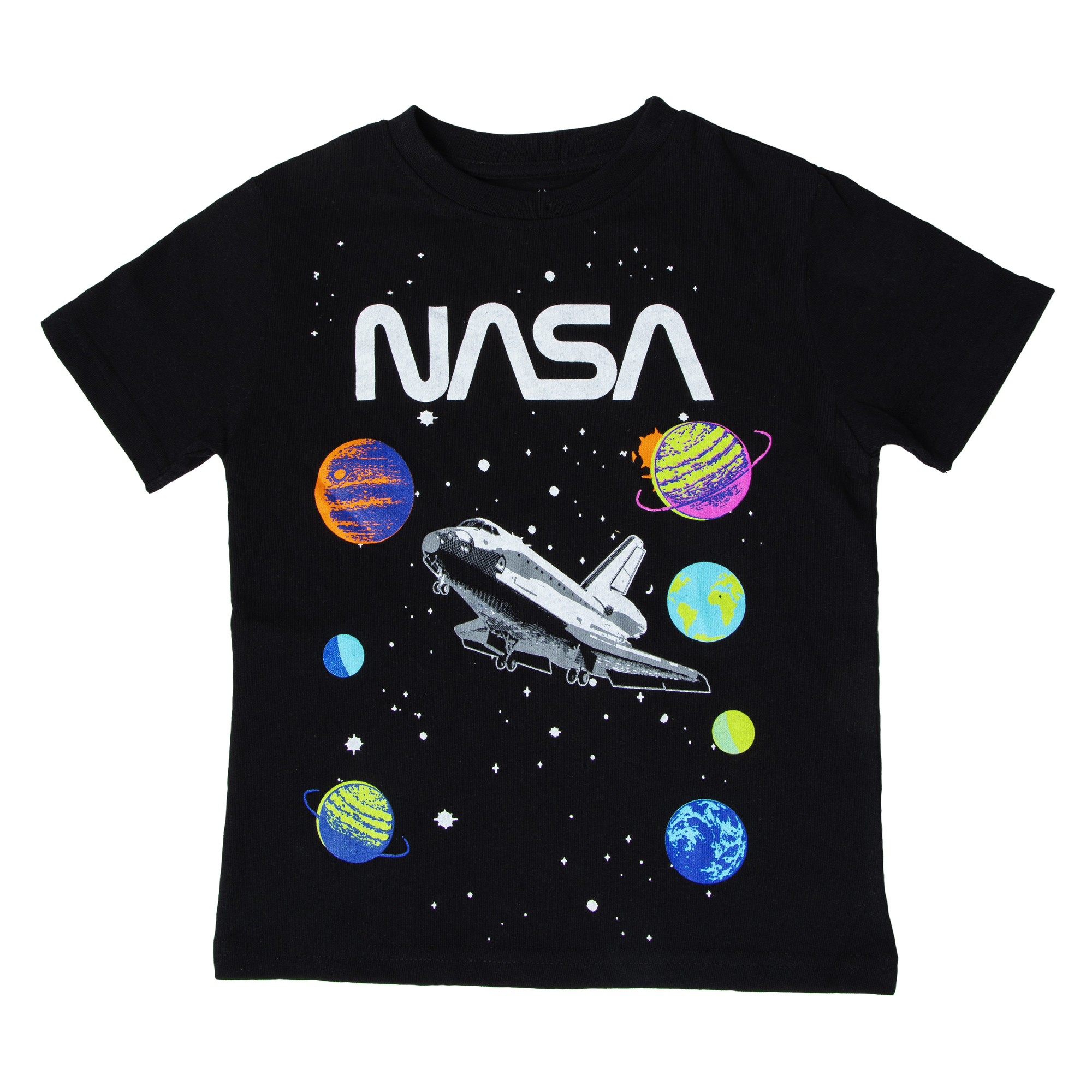Kid's Neon Nasa® Graphic Tee