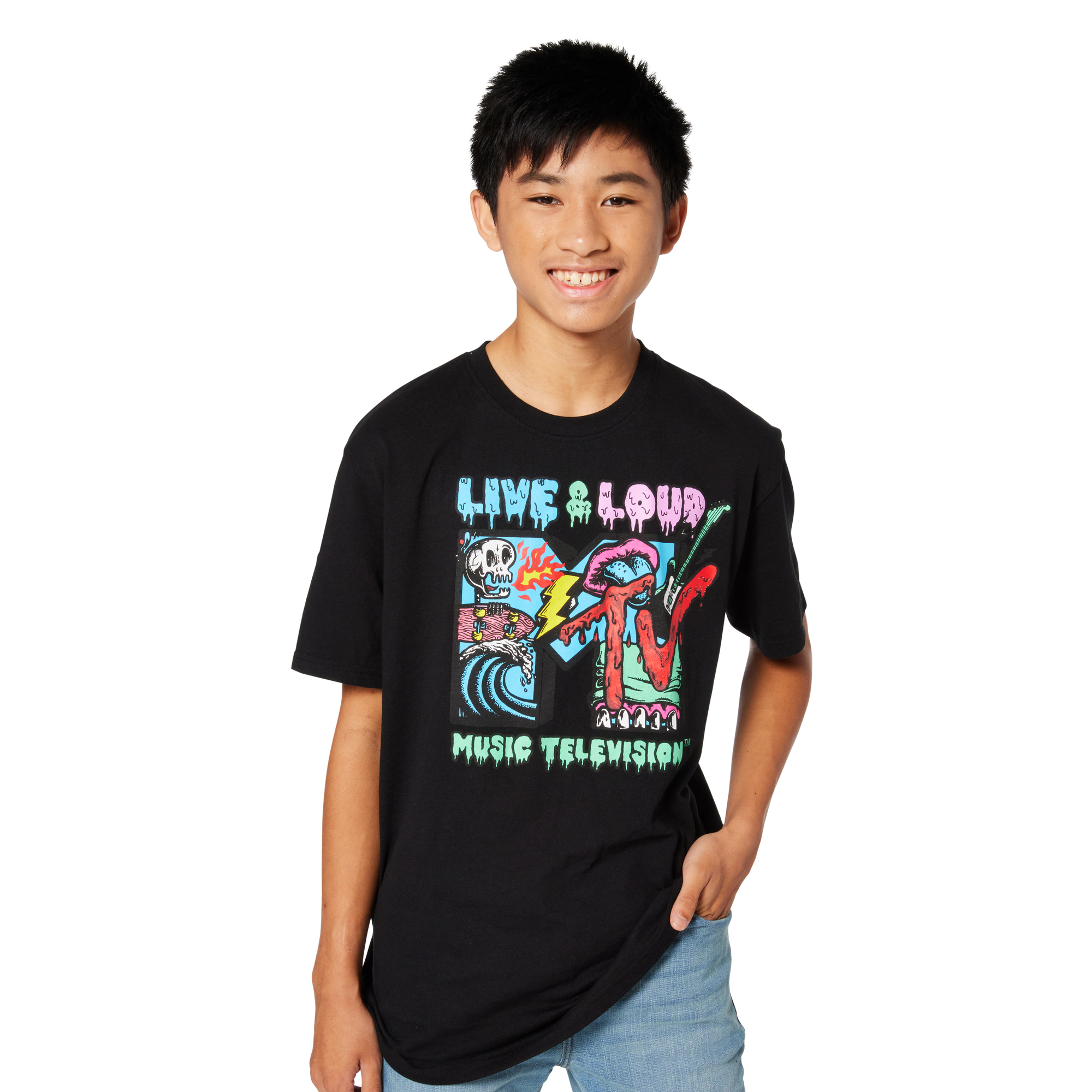 Mtv™ Skeleton Live & Loud Graphic Tee