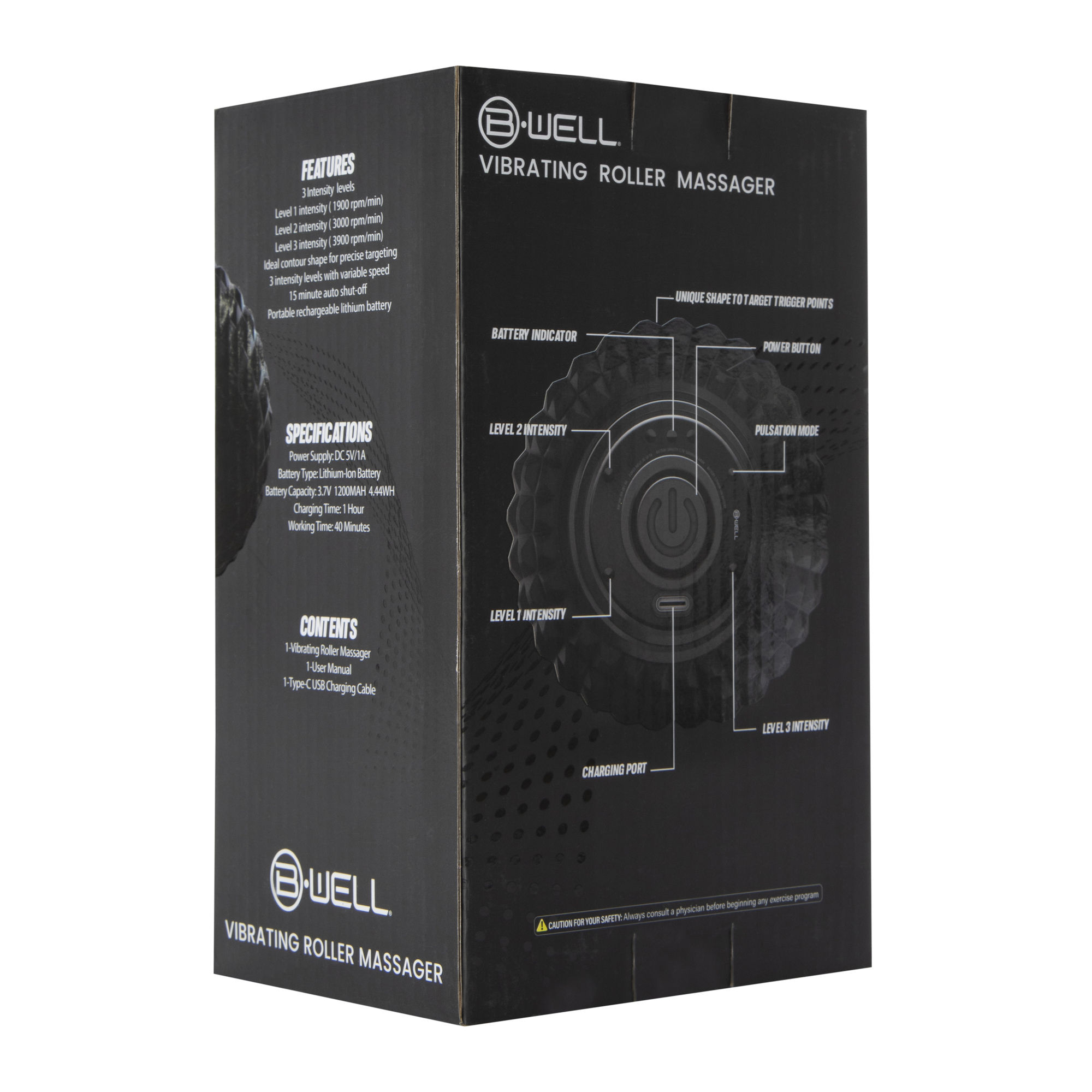 Vibrating Quiet Massage Roller