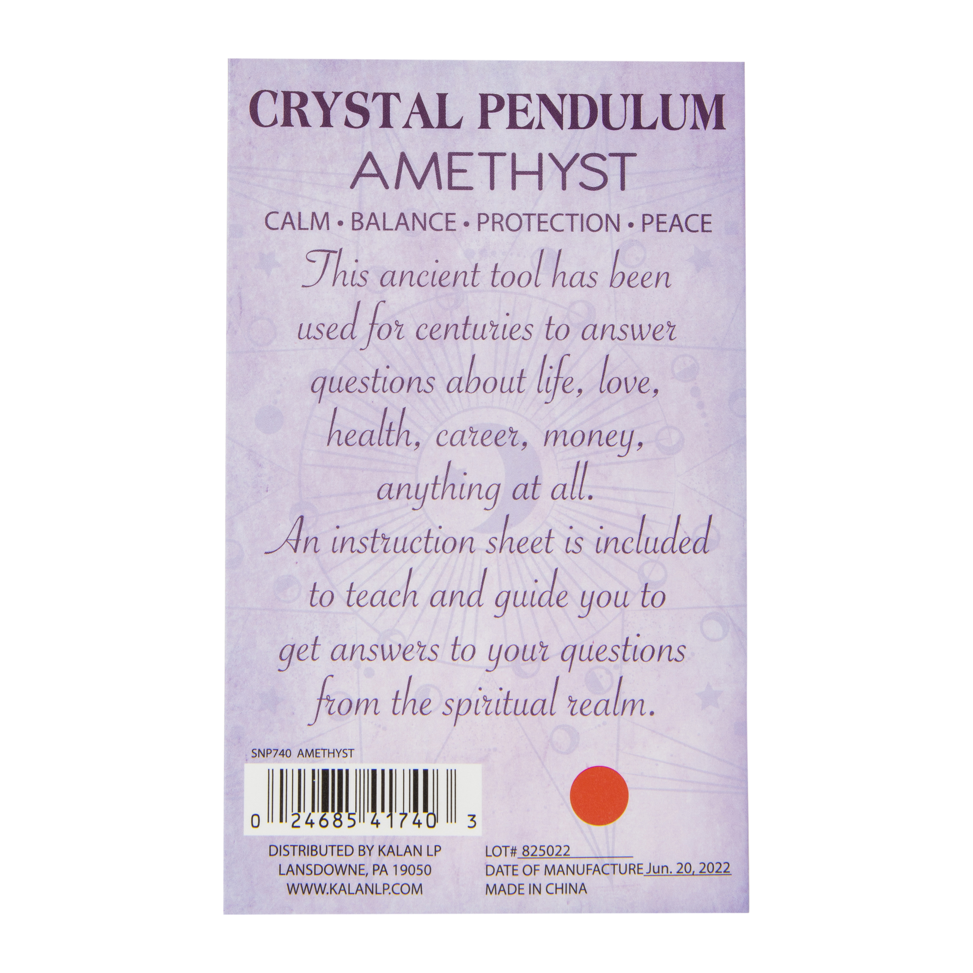 Healing Crystal Pendulum