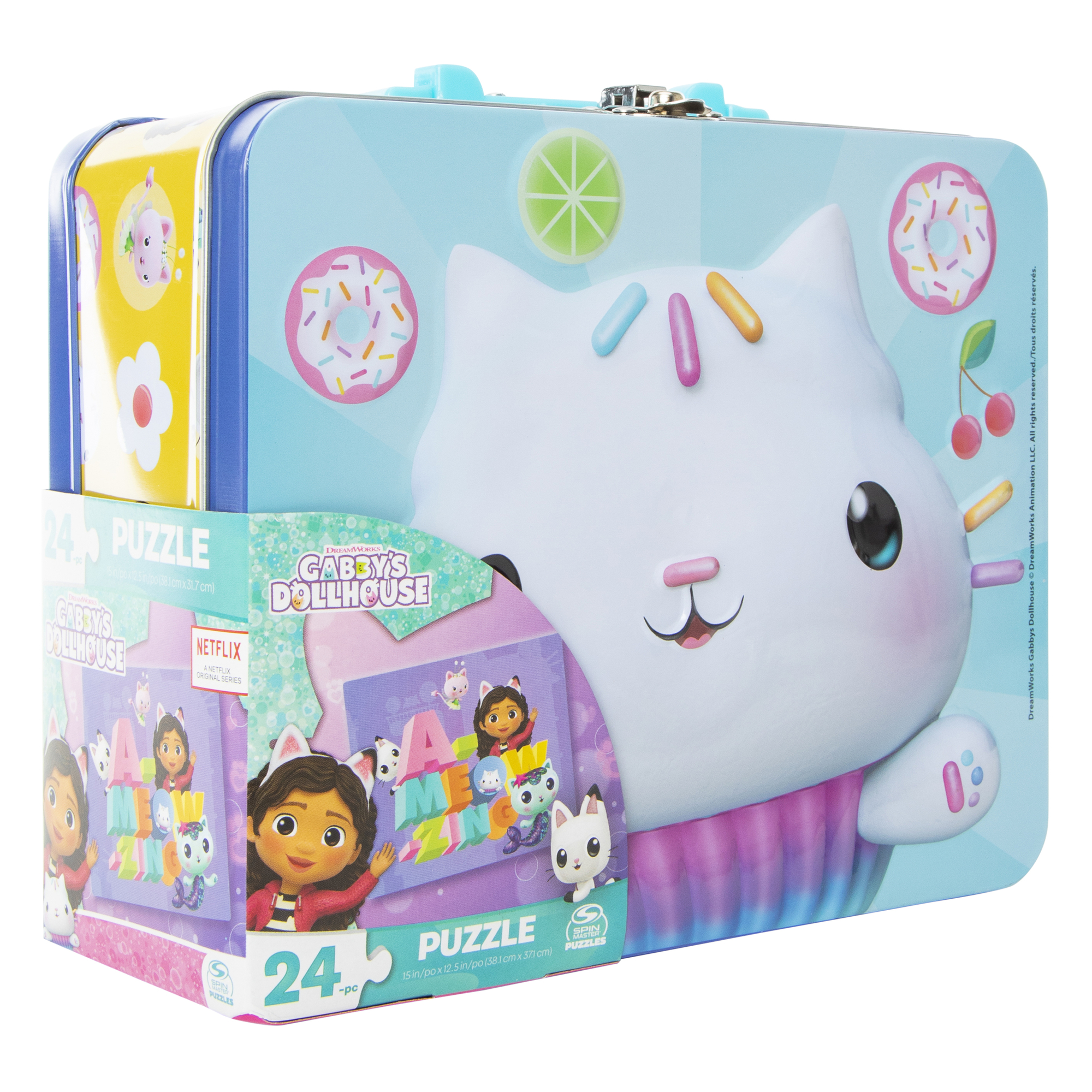 24-Piece Jigsaw Puzzle & Tin Storage Lunch Box