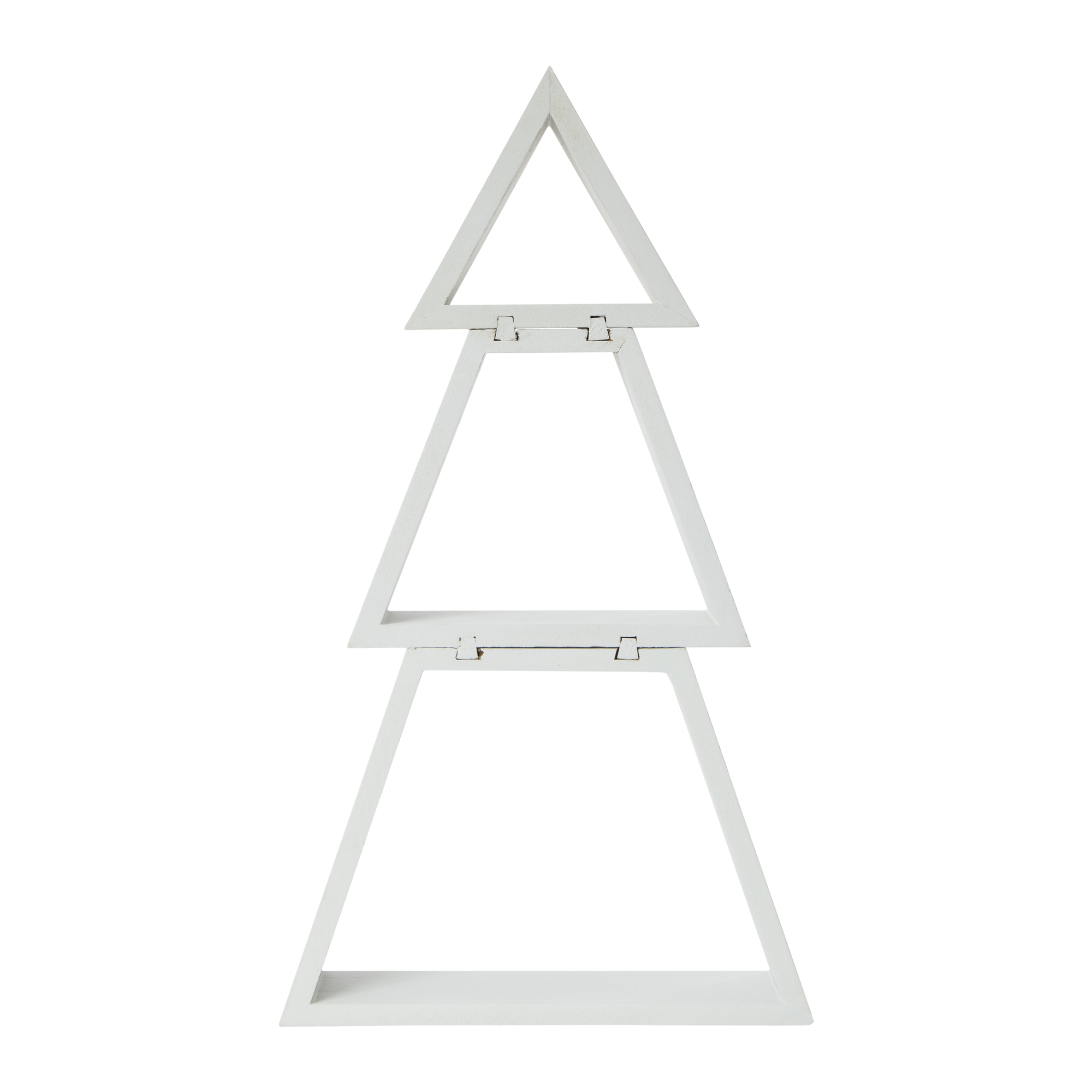Stacked Wood Tabletop Christmas Tree 14in