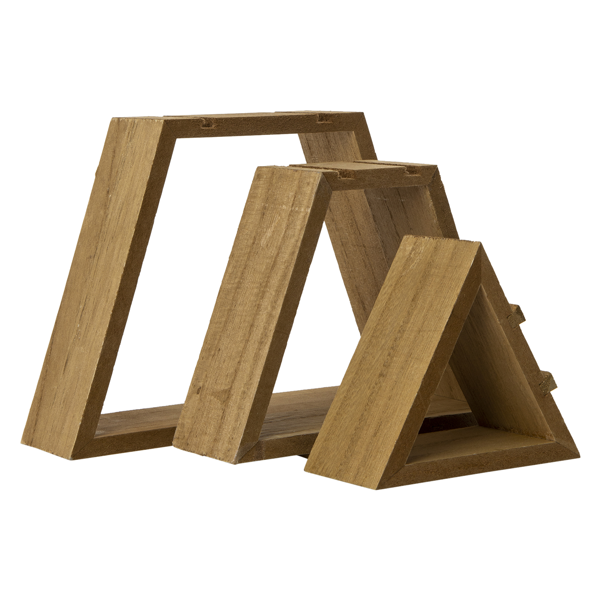 Stacked Wood Tabletop Christmas Tree 14in