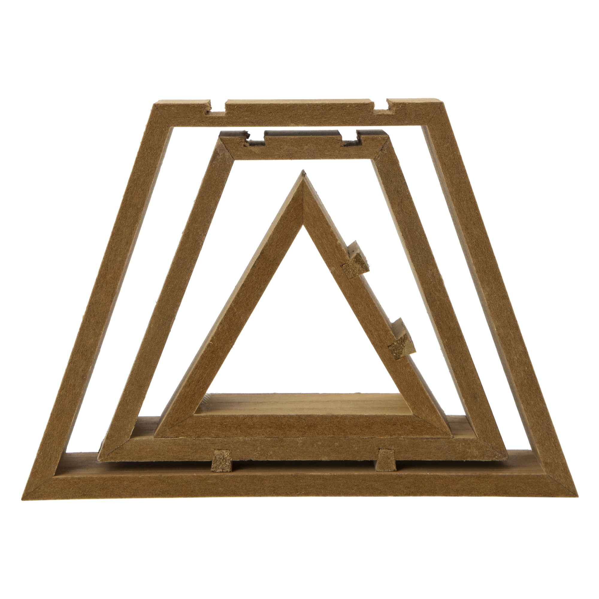 Stacked Wood Tabletop Christmas Tree 14in