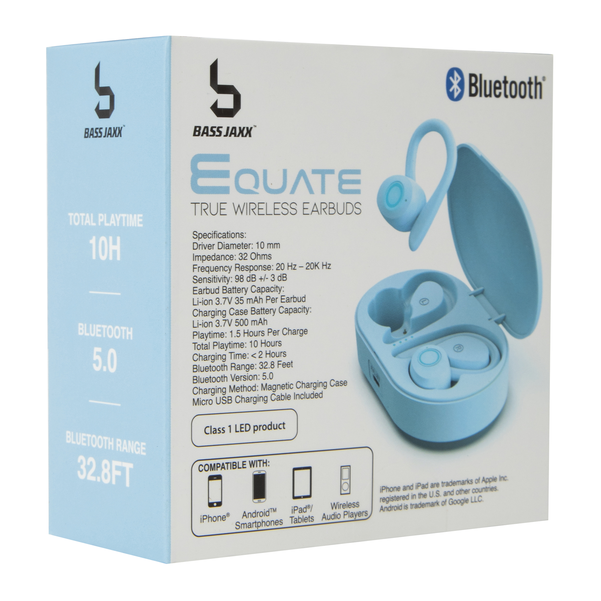 Bass jaxx™ Bluetooth® Sport Hook Earbuds With Microphone & Water