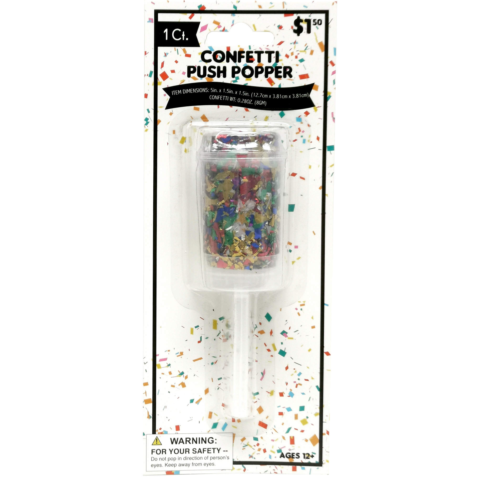 Confetti Push Popper