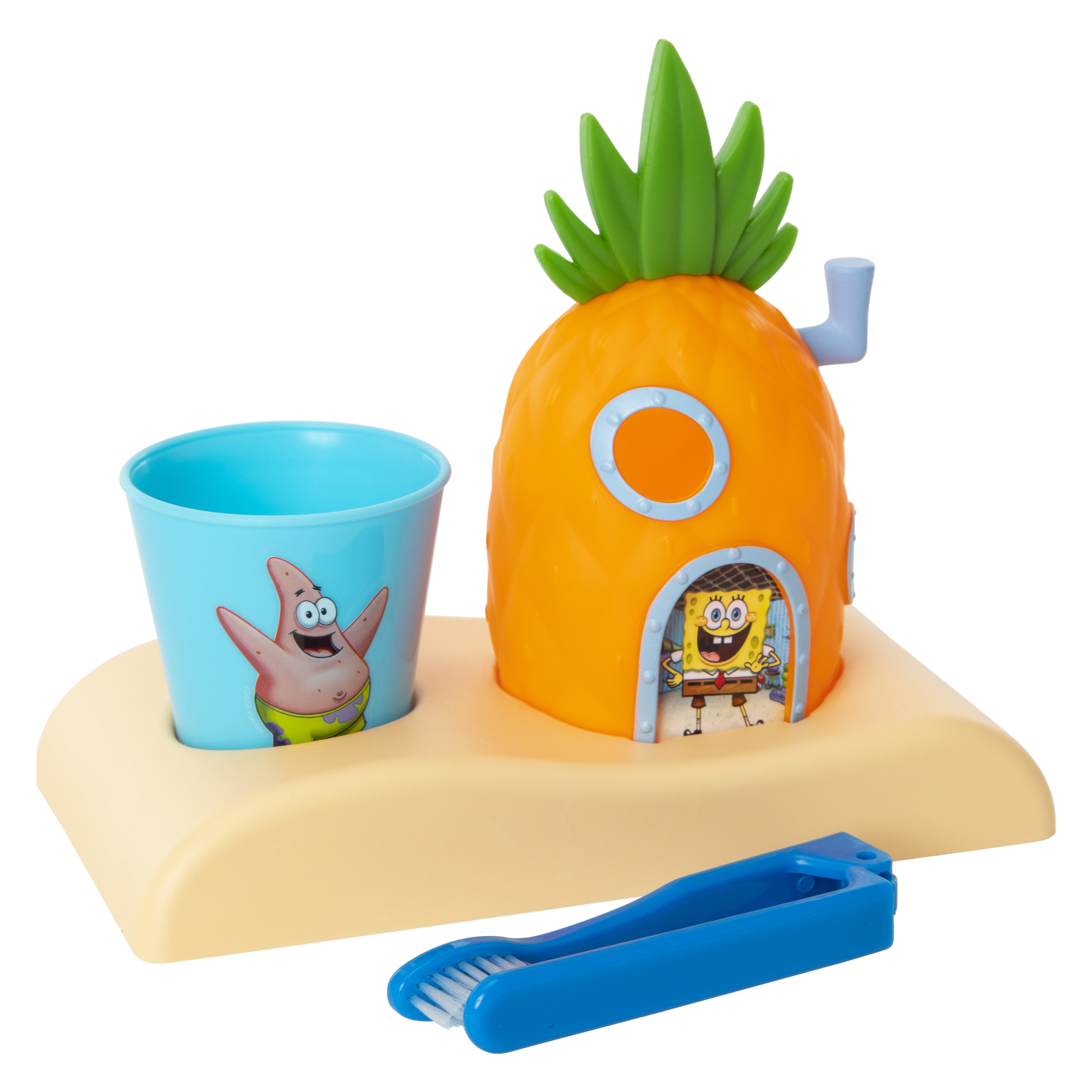 Fun Character Kid's Toothbrush Set 3-Piece - Spongebob Squarepants™