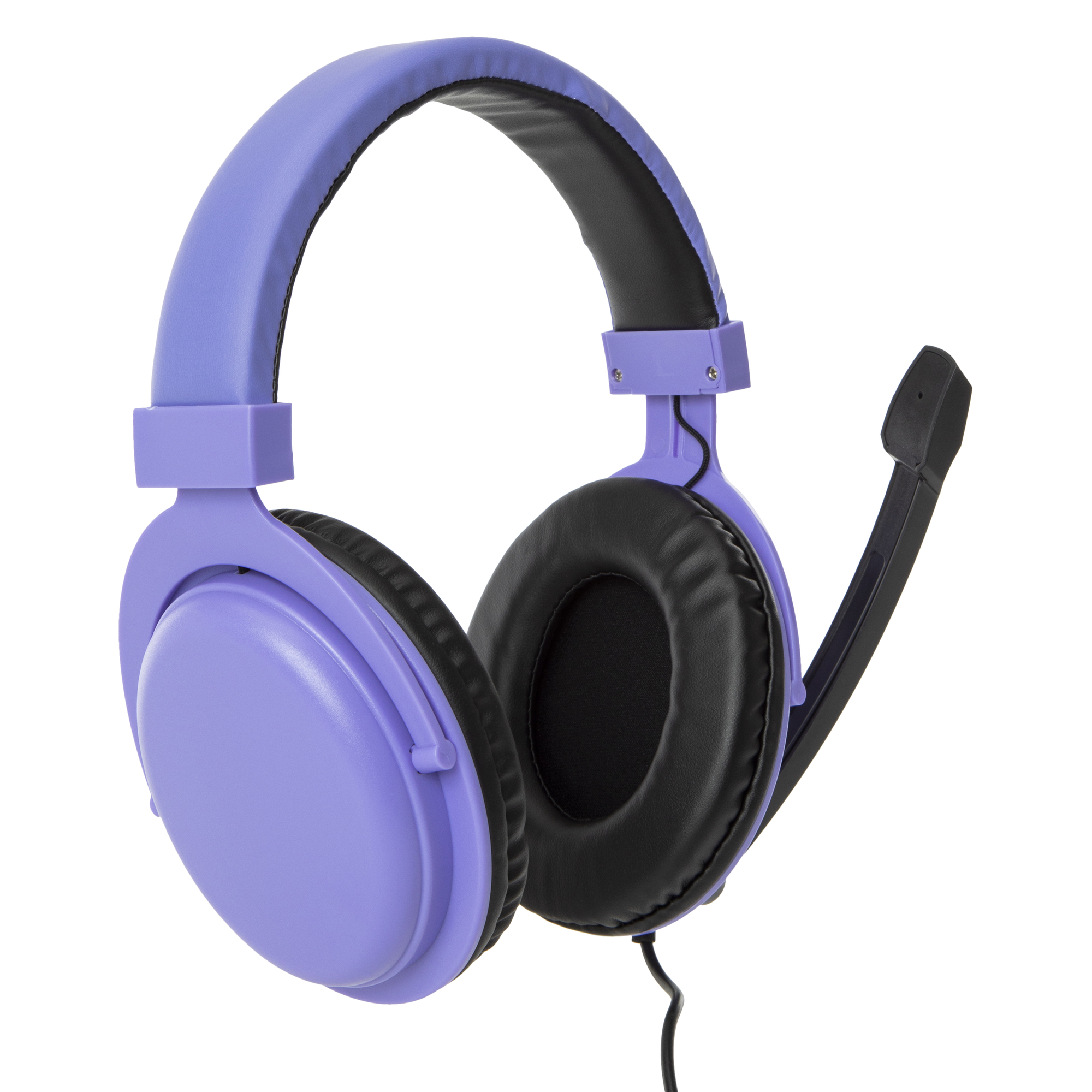 Glow in The Dark Wired Gaming Headset - Purple