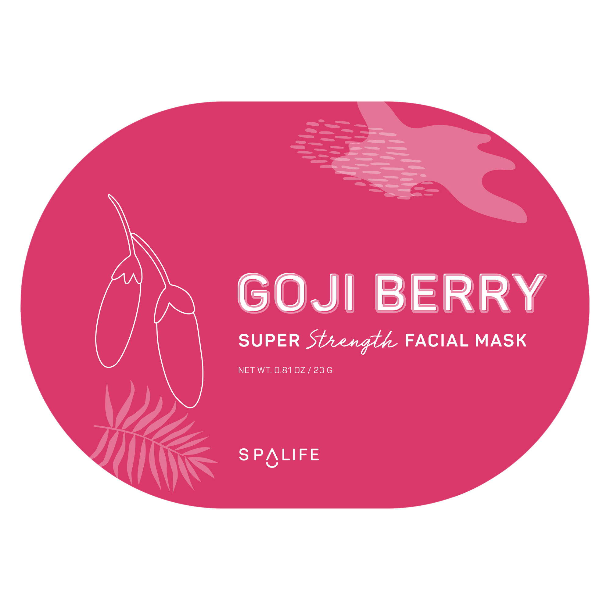 Spa Life™ Goji Berry Oval Face Mask 0.81oz