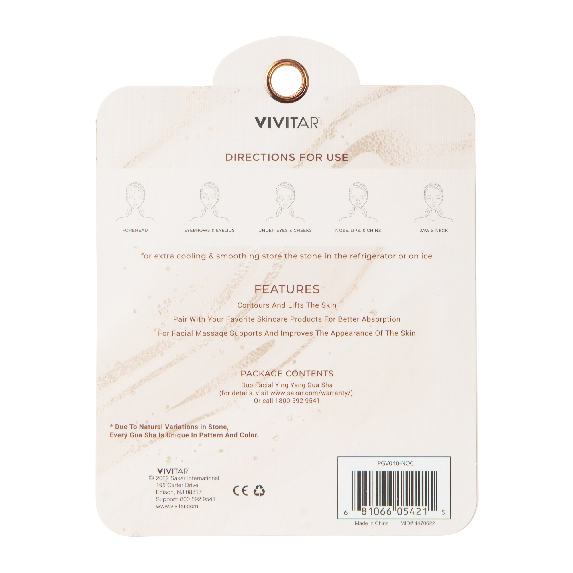 Ying Yang Gua Sha Stones Facial Tool Duo