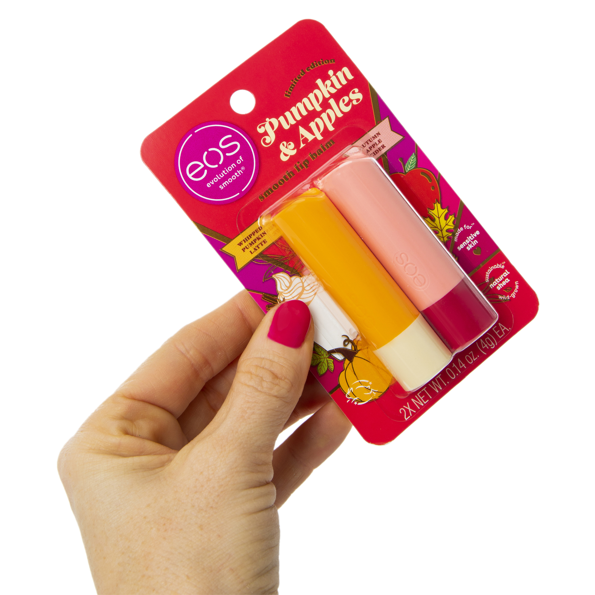 Eos® Limited Edition Pumpkin & Apples Lip Balm Stick 2-Pack