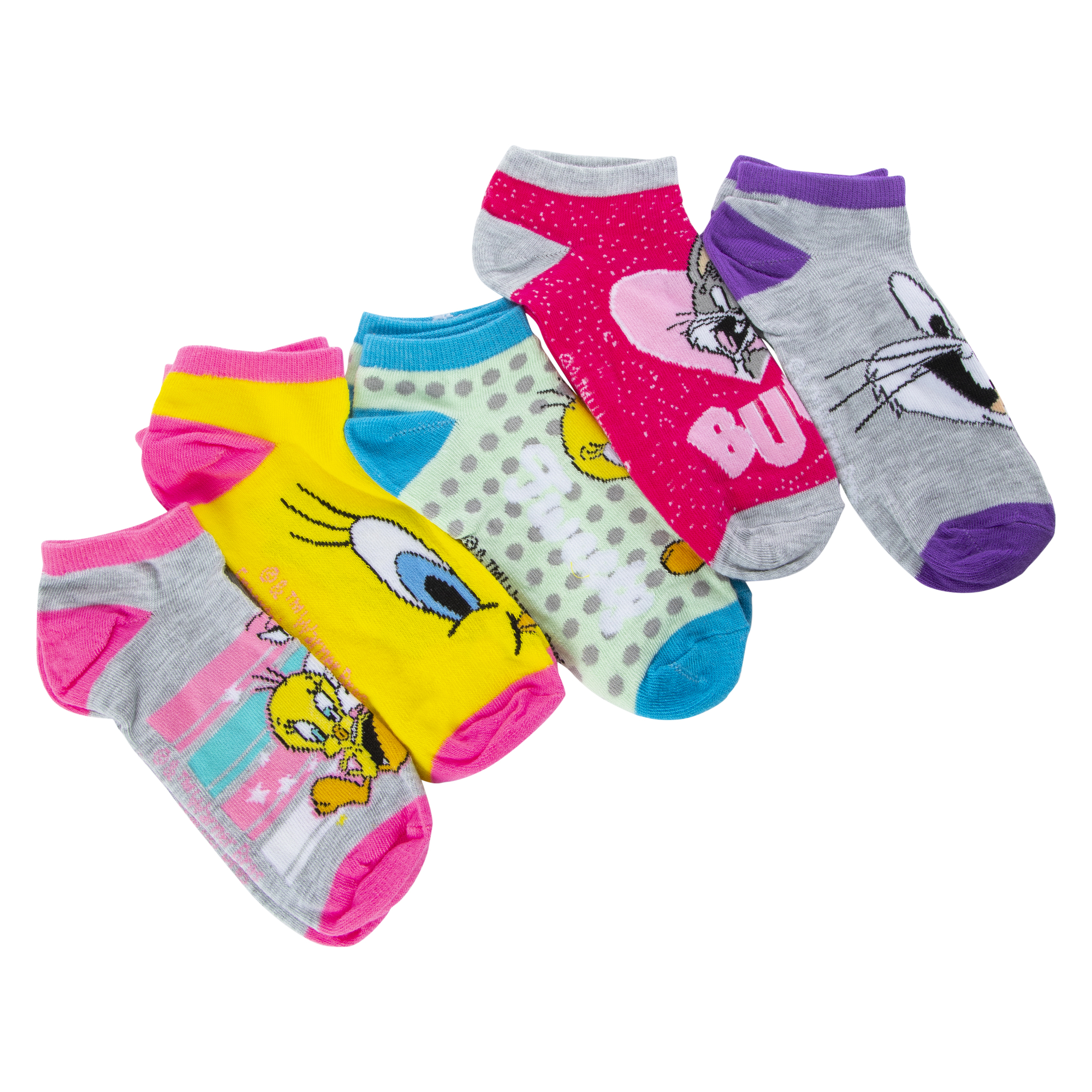 Looney Tunes™ Ladies Ankle Socks 5-Pack