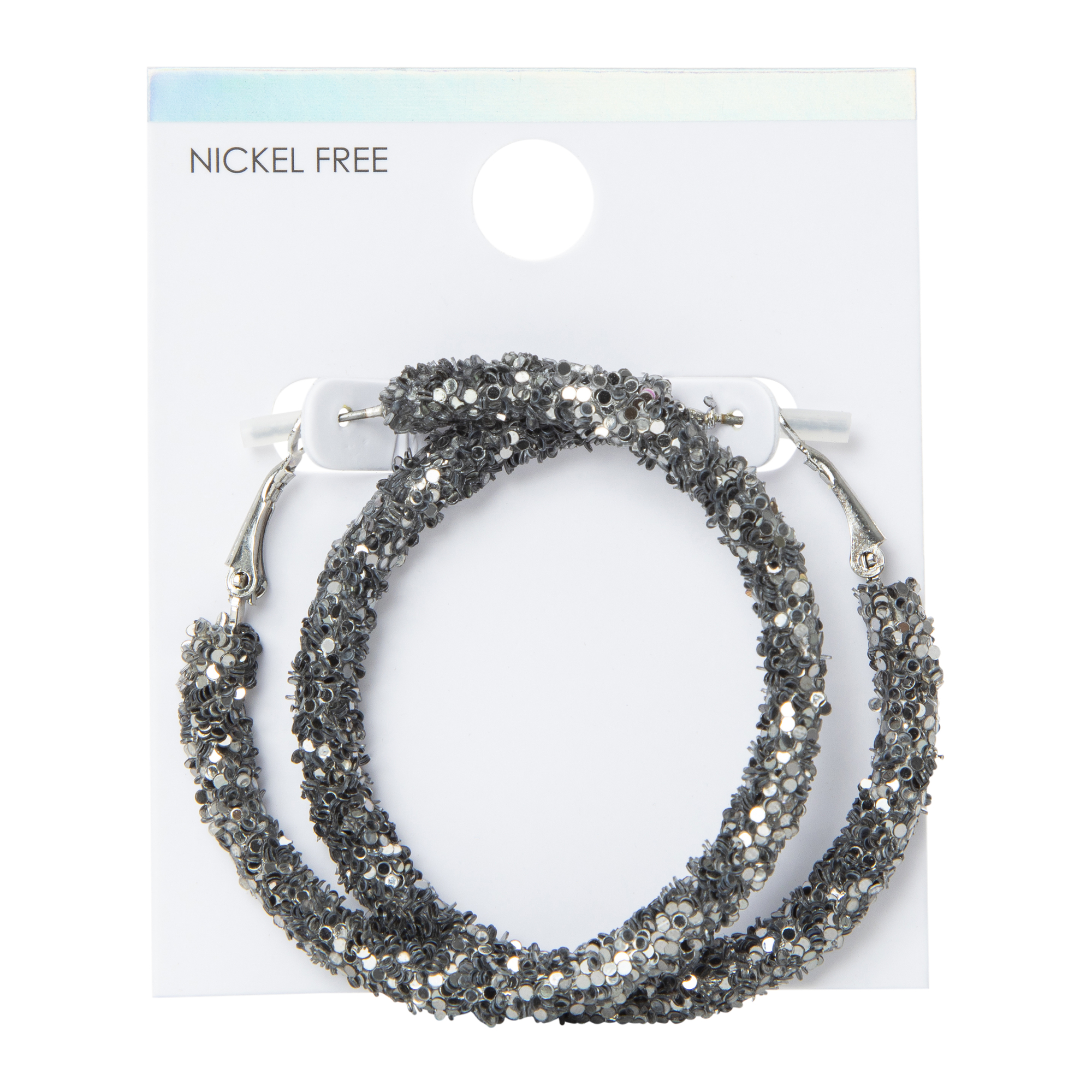 Glitter Hoop Earrings