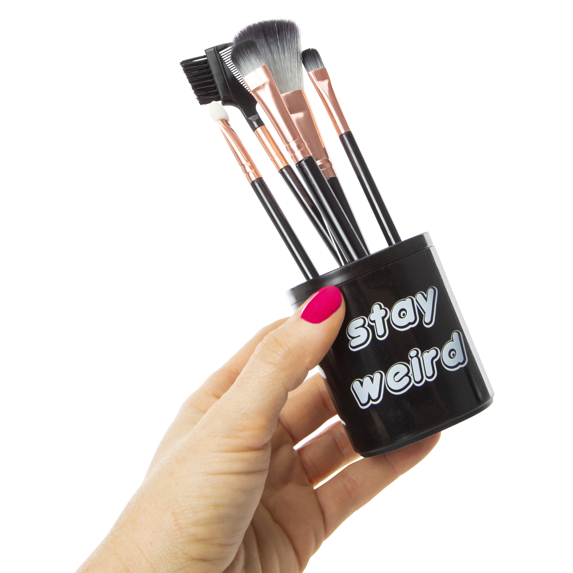 Gina Beauty™ Makeup Brush Set With Holder 6-Piece