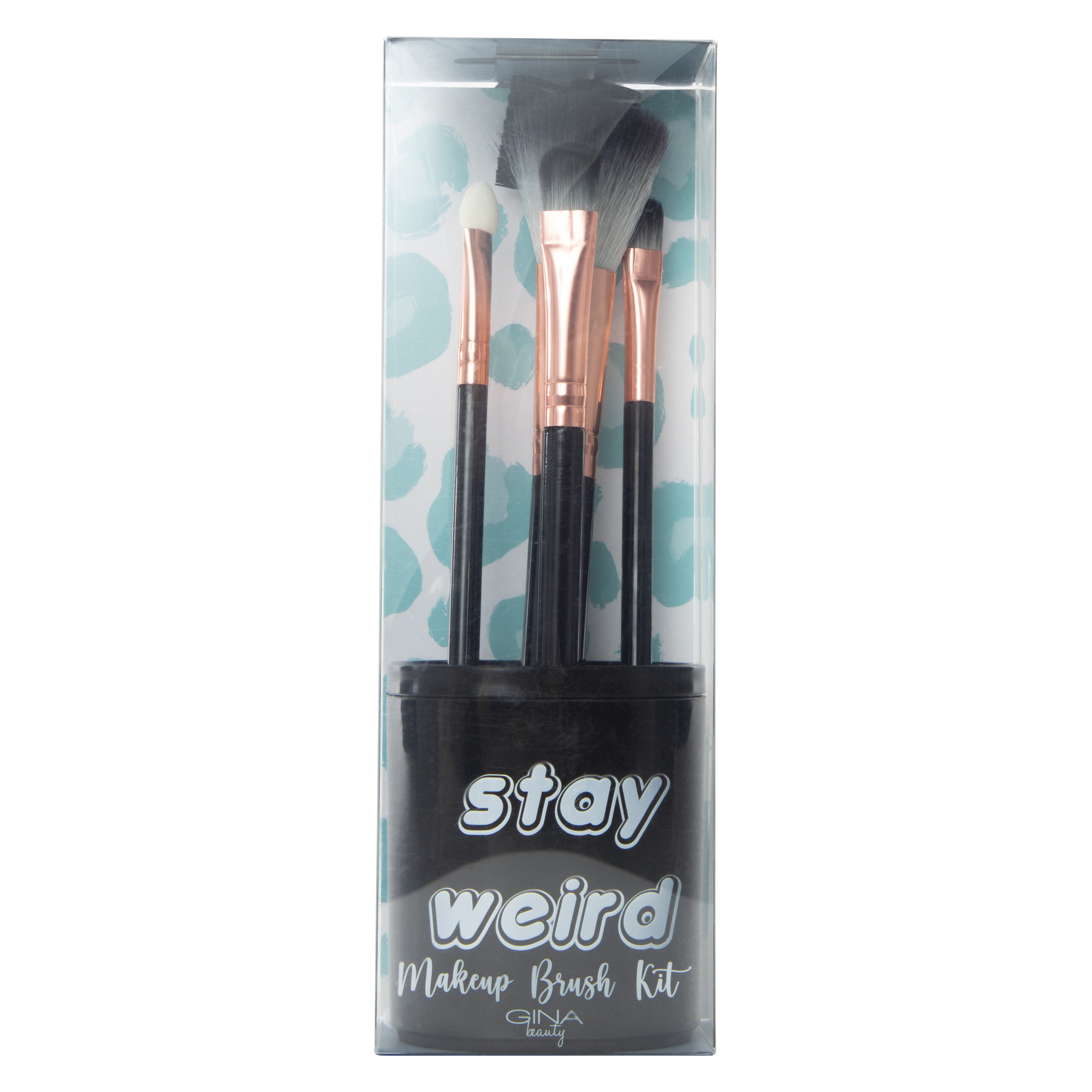 Gina Beauty™ Makeup Brush Set With Holder 6-Piece