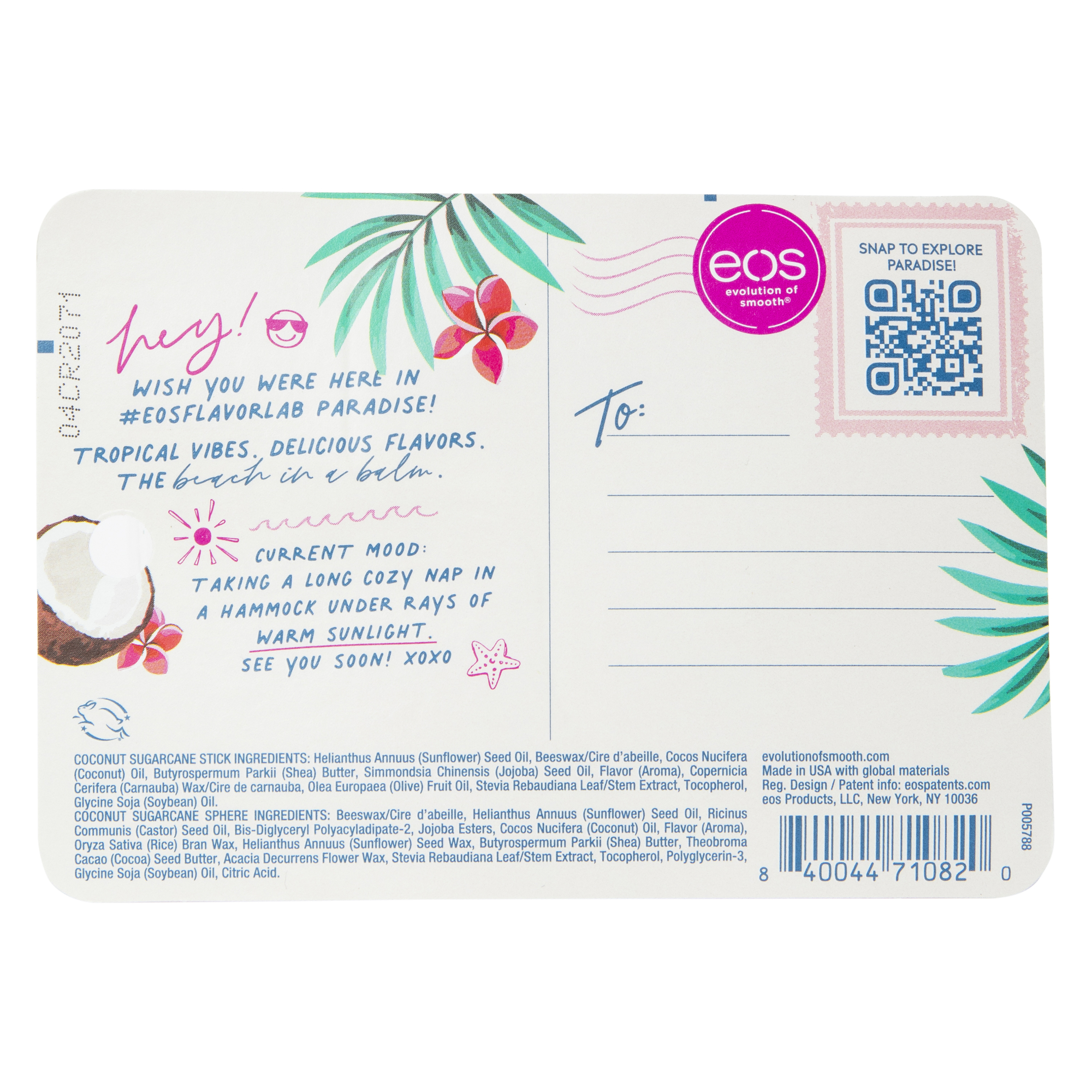 Eos® Coconut Sugarcane Lip Balm Sphere & Stick 2-Pack