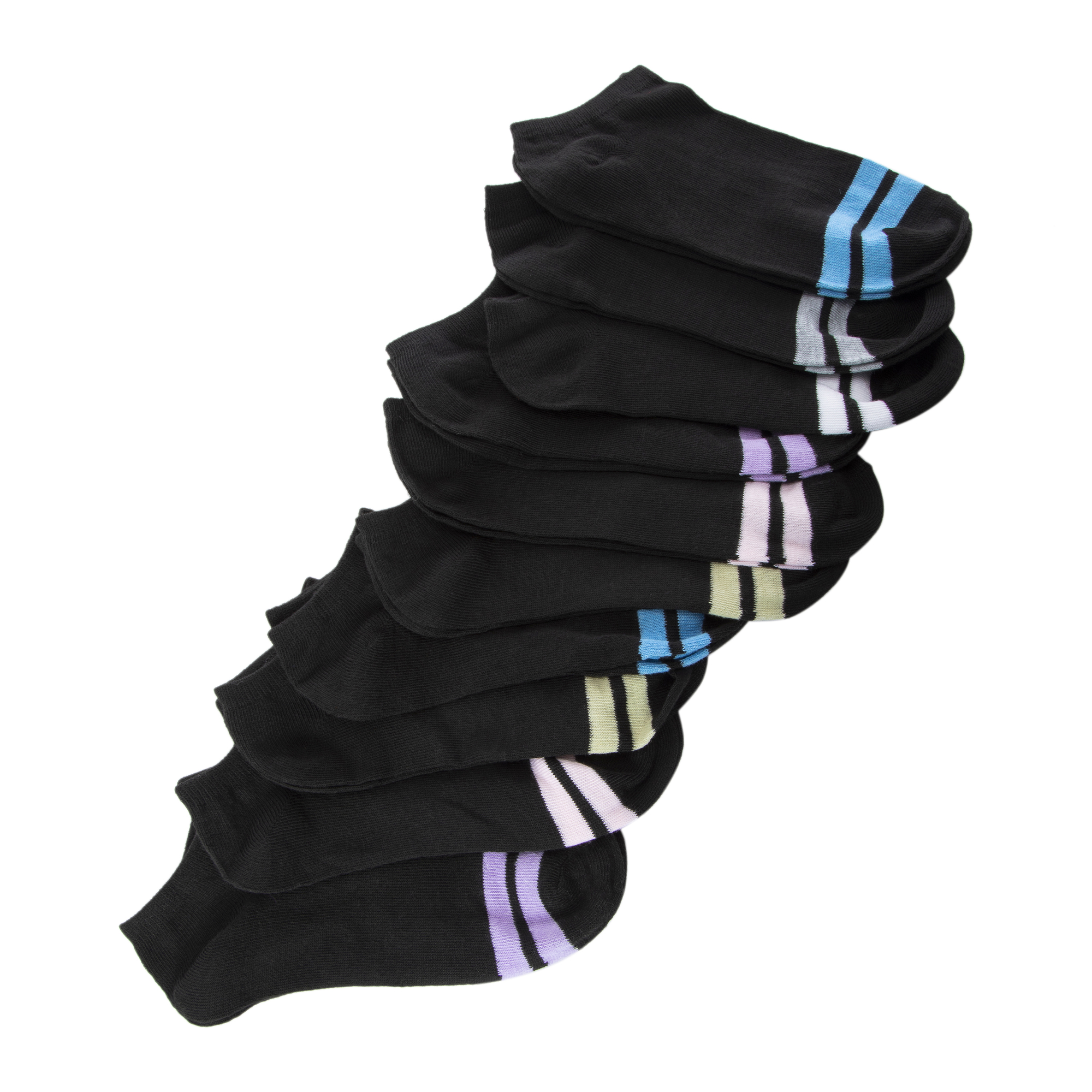 Ladies Ankle Socks 10-Pack