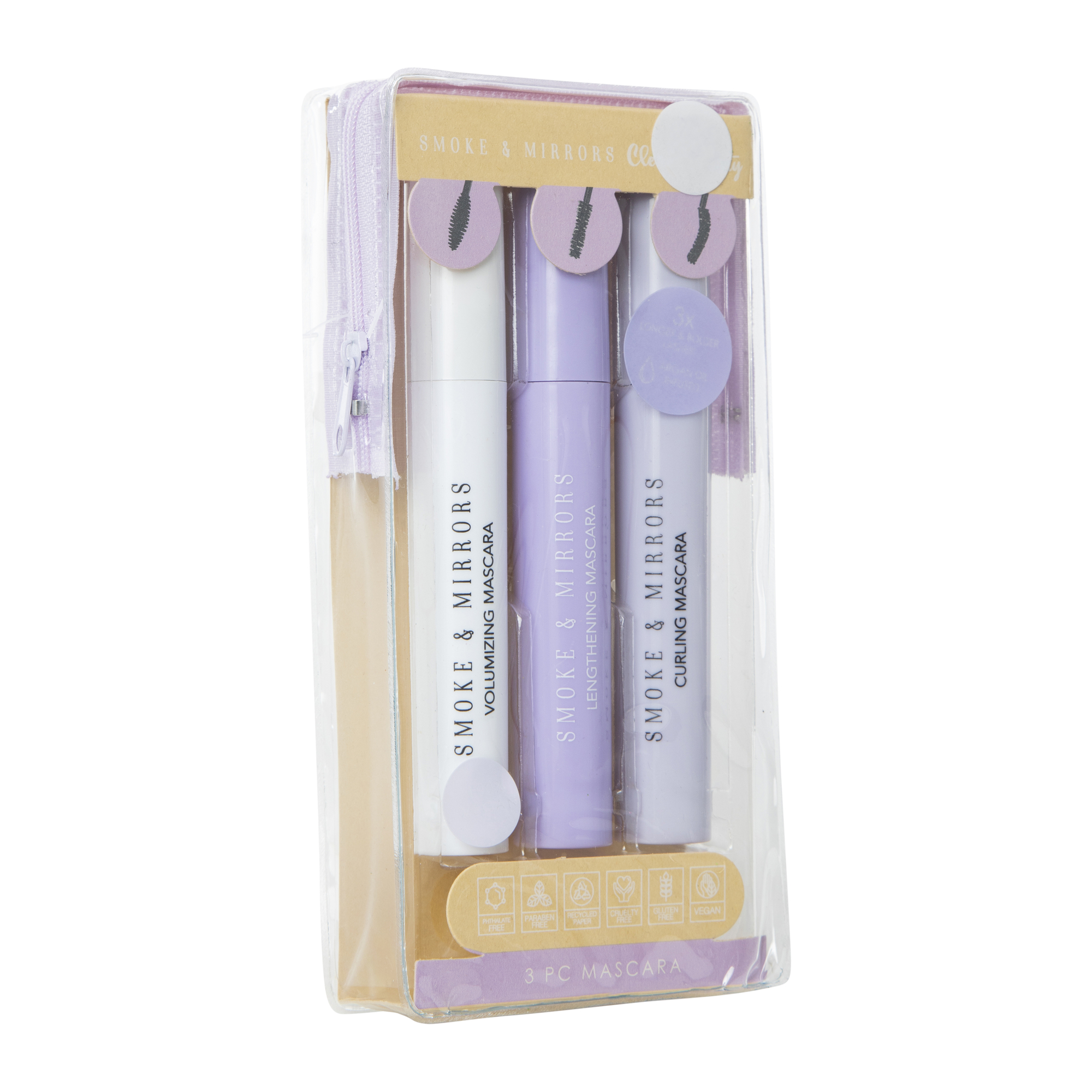 Smoke & Mirrors 3-Piece Mascara Set With Bag