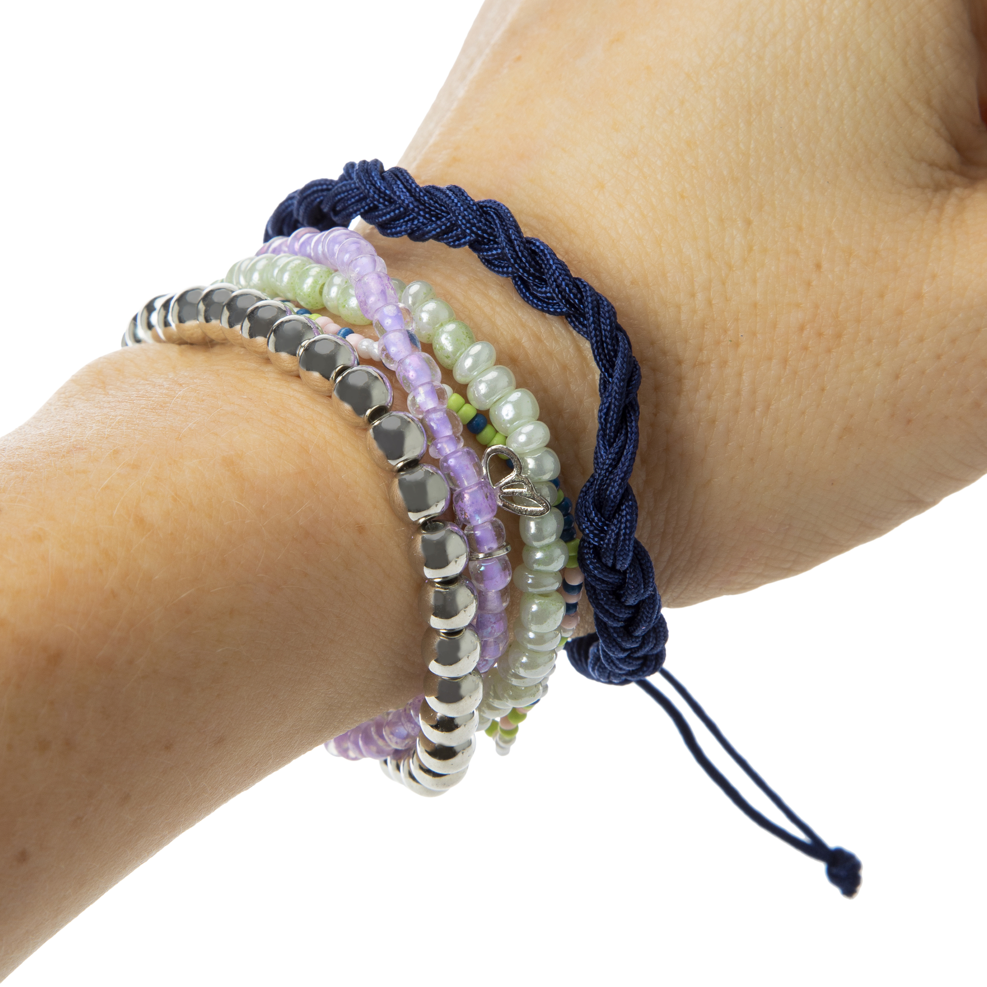 Butterfly Beaded Bracelet 4-Pack